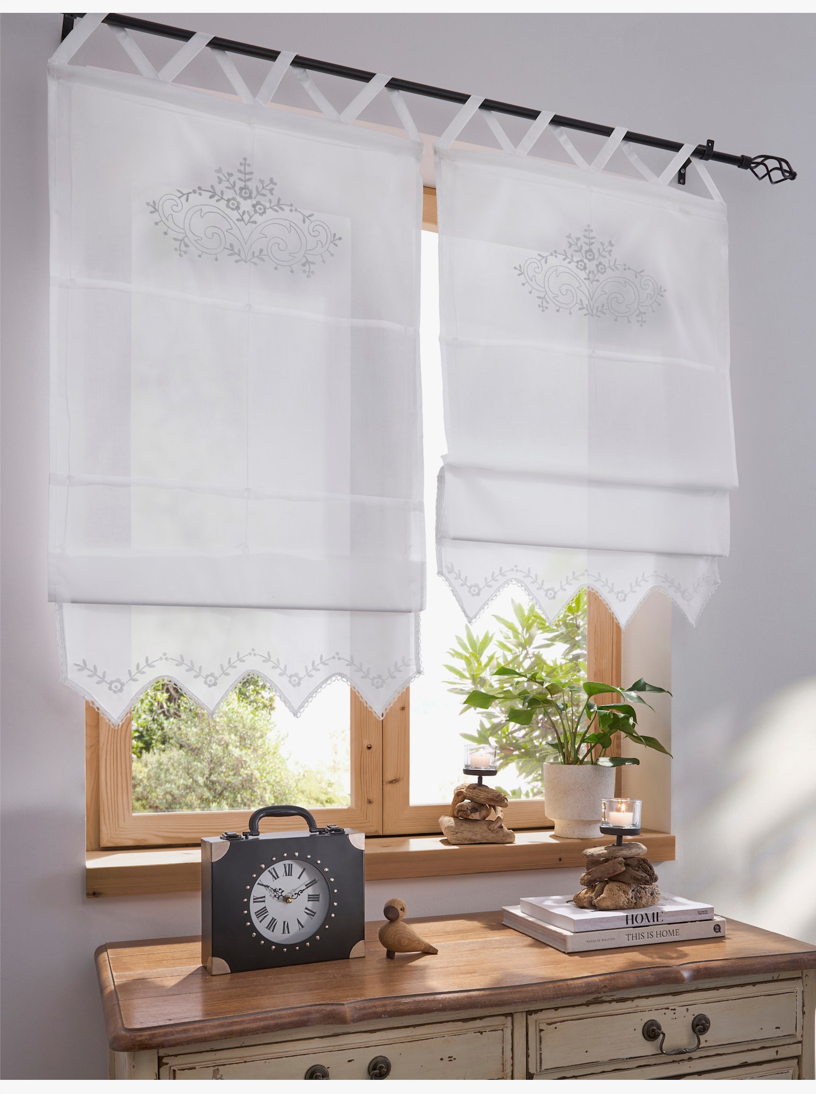 heine home Raffrollo - weiß