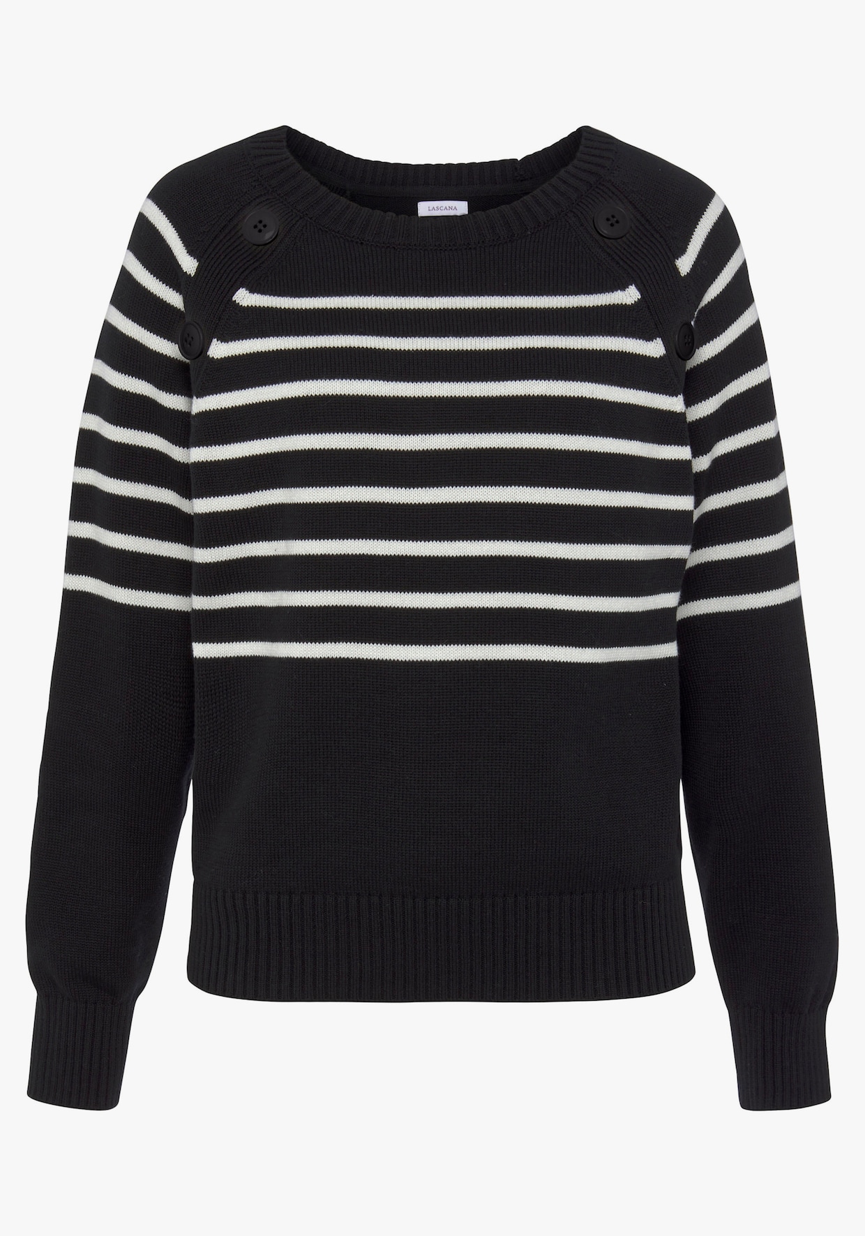 Vivance Gestreepte pullover - zwart/wit