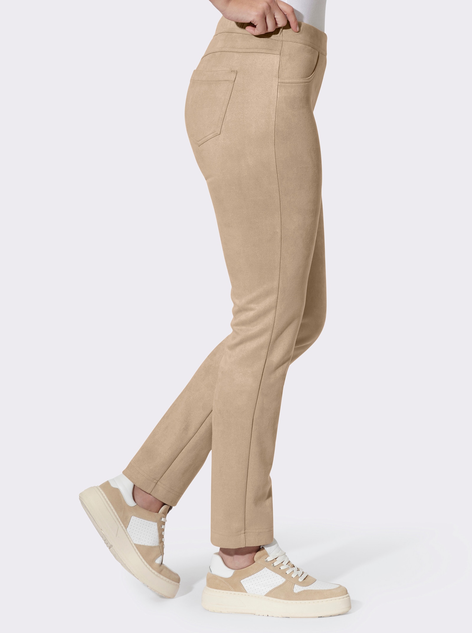heine Stretch-Hose mit Dehnbund hinten - beige