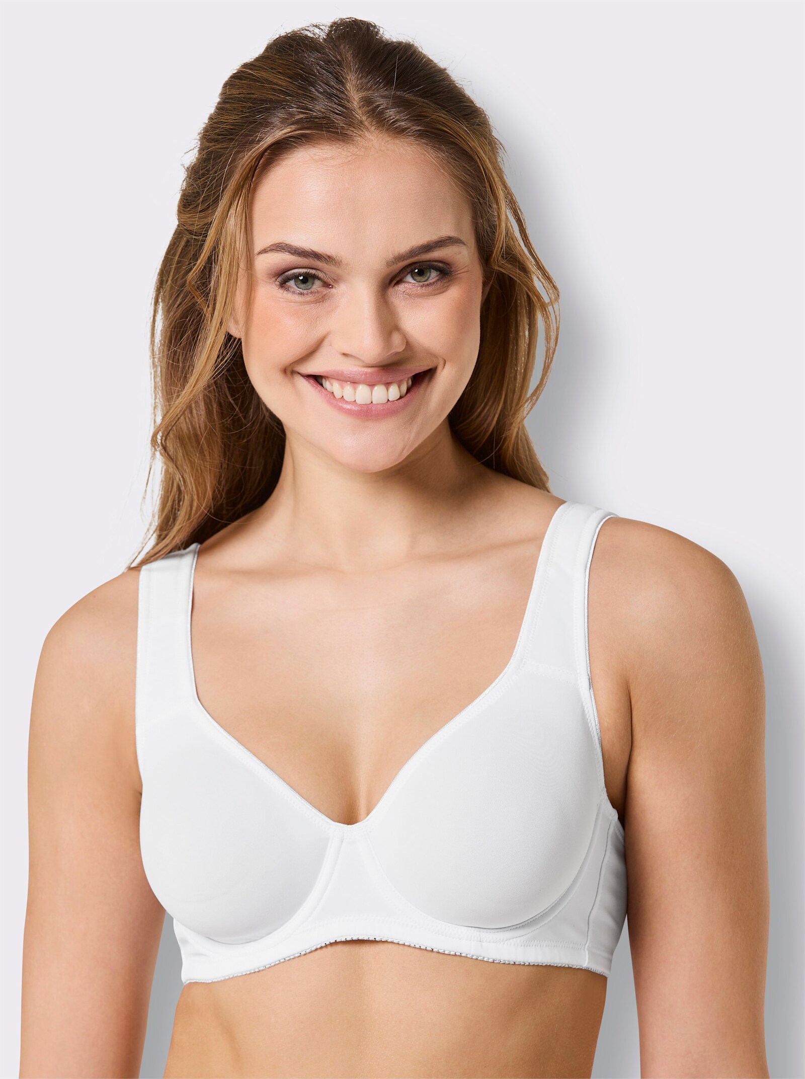 wäschepur Entlastungs-BH mit Bügel für große Größen - weiß