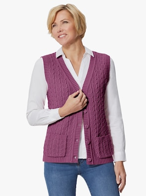 Strickweste - fuchsia