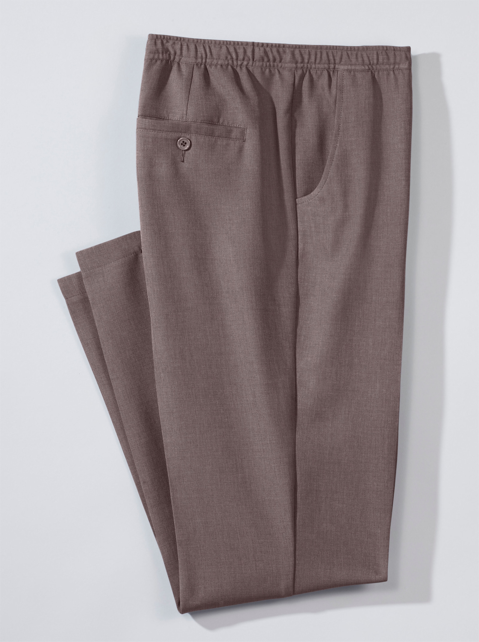 Schlupfhose - braun-meliert