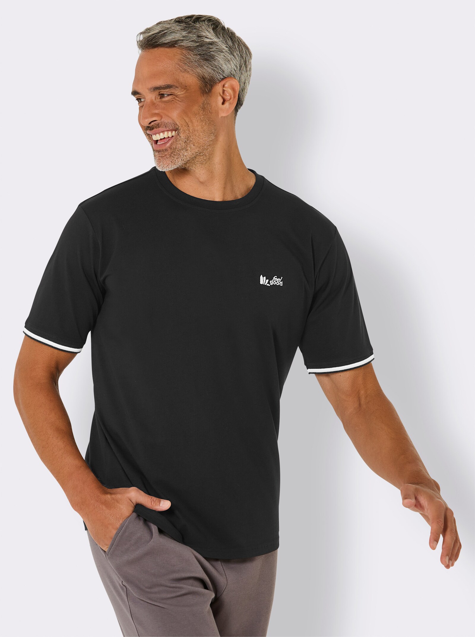 feel good Shirt - schwarz