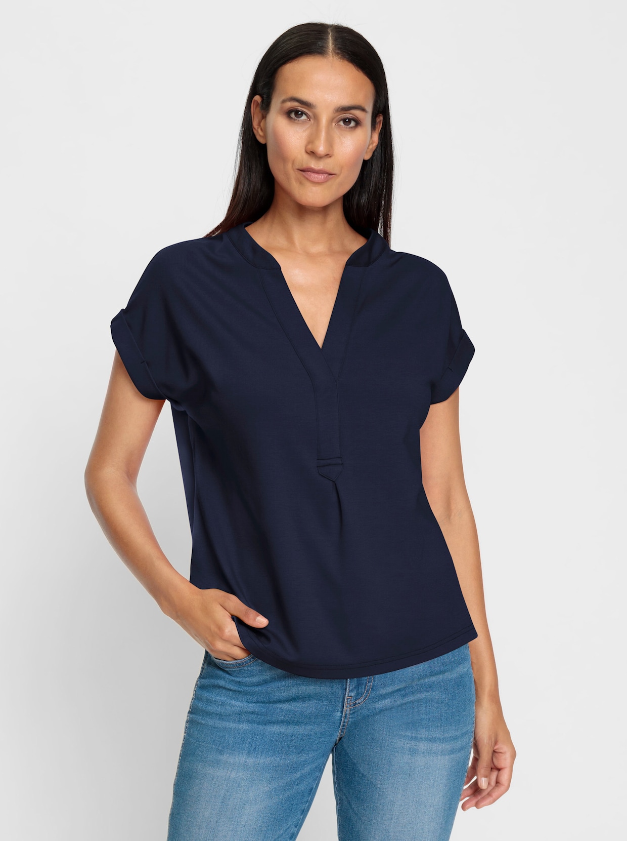 heine T-shirt à manches courtes - marine