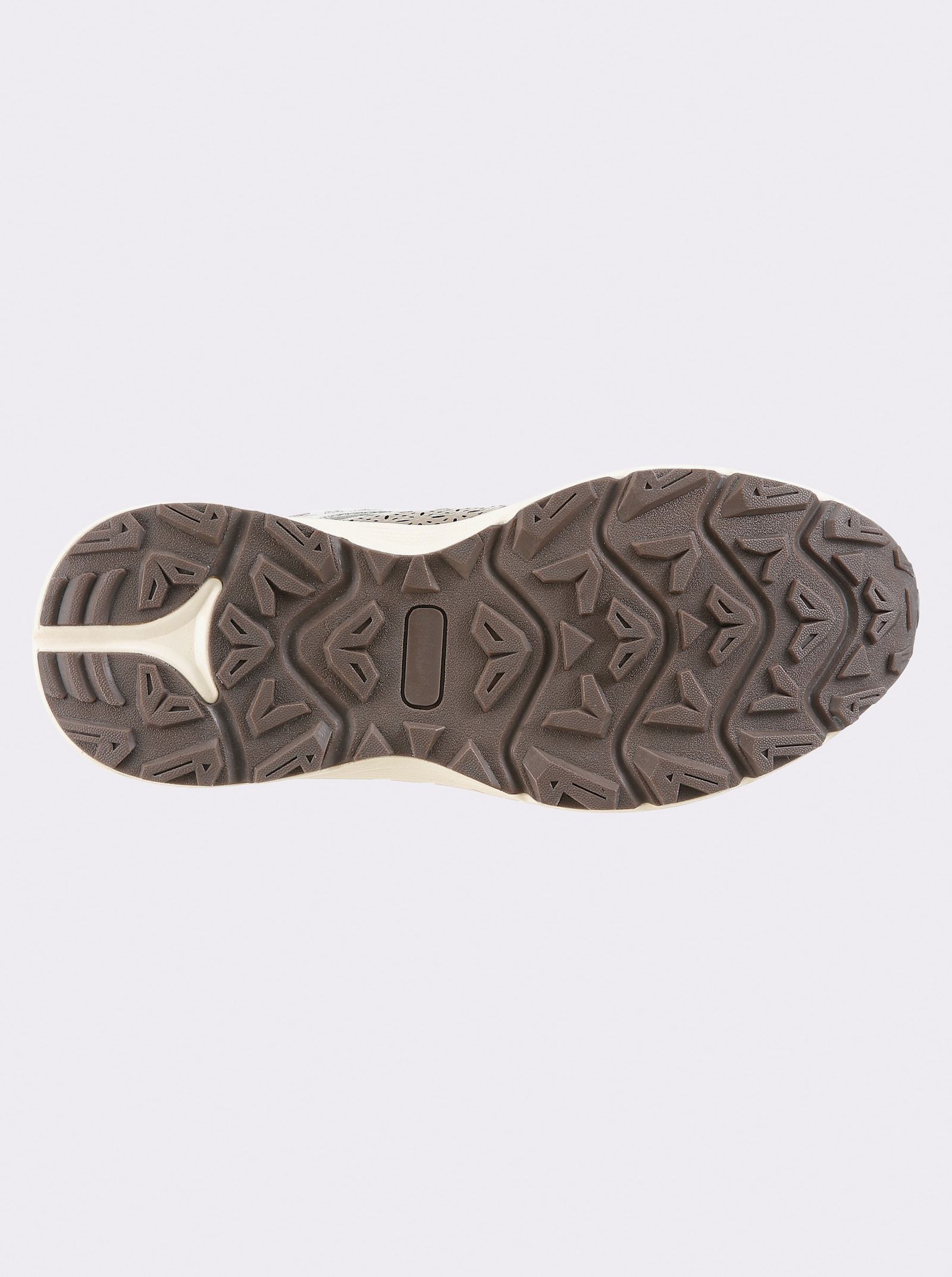 Naturläufer Sneaker mit Glanz-Partien - taupe