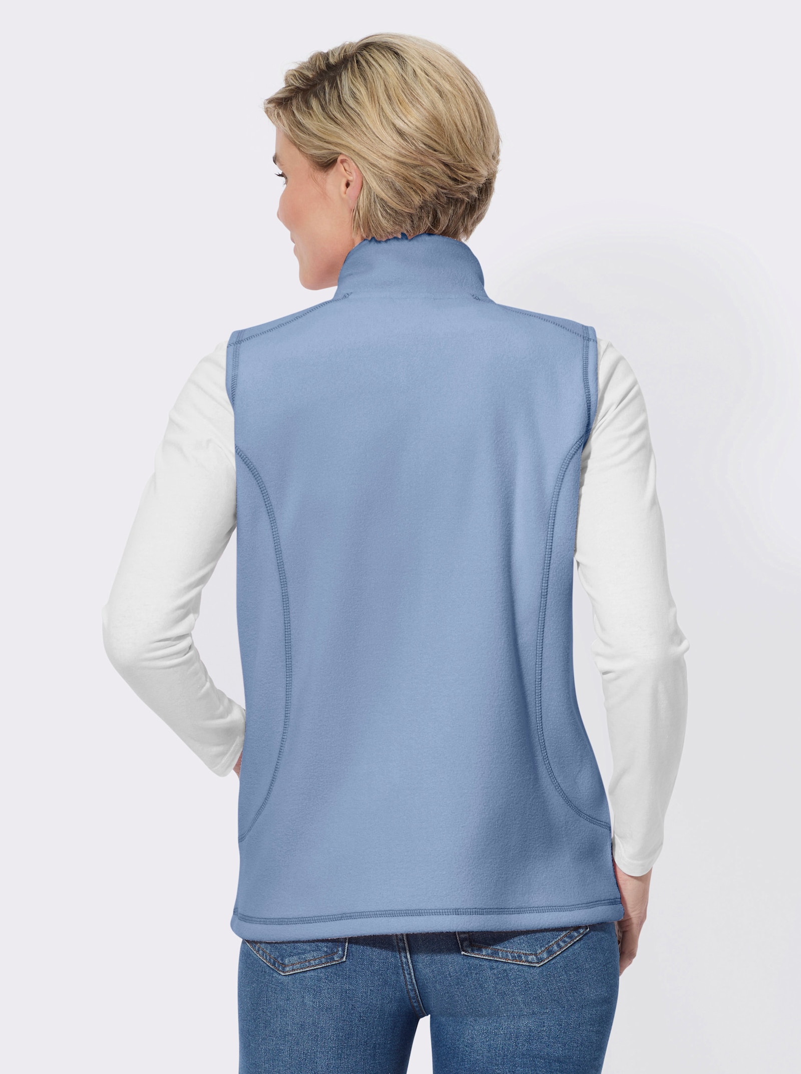 Fleecegilet in antipilling-uitvoering - bleu