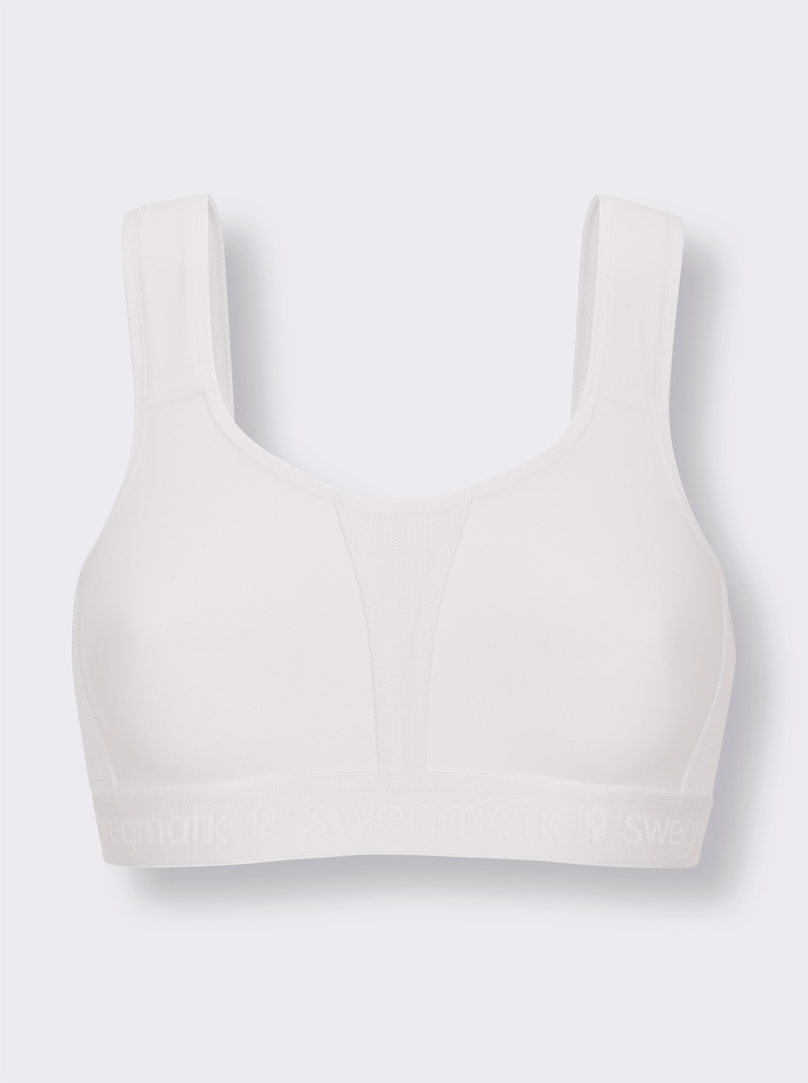 Swegmark Sport-BH ohne Bügel - weiß