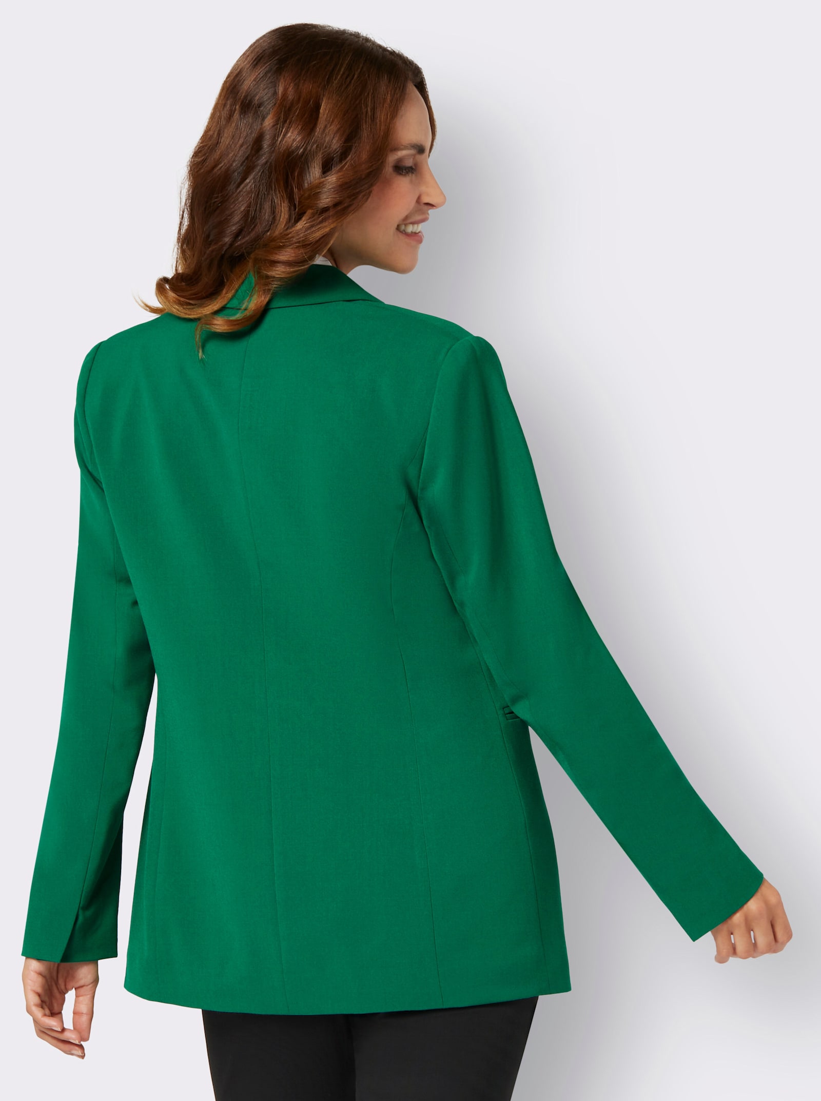 Blazer in lang model - groen