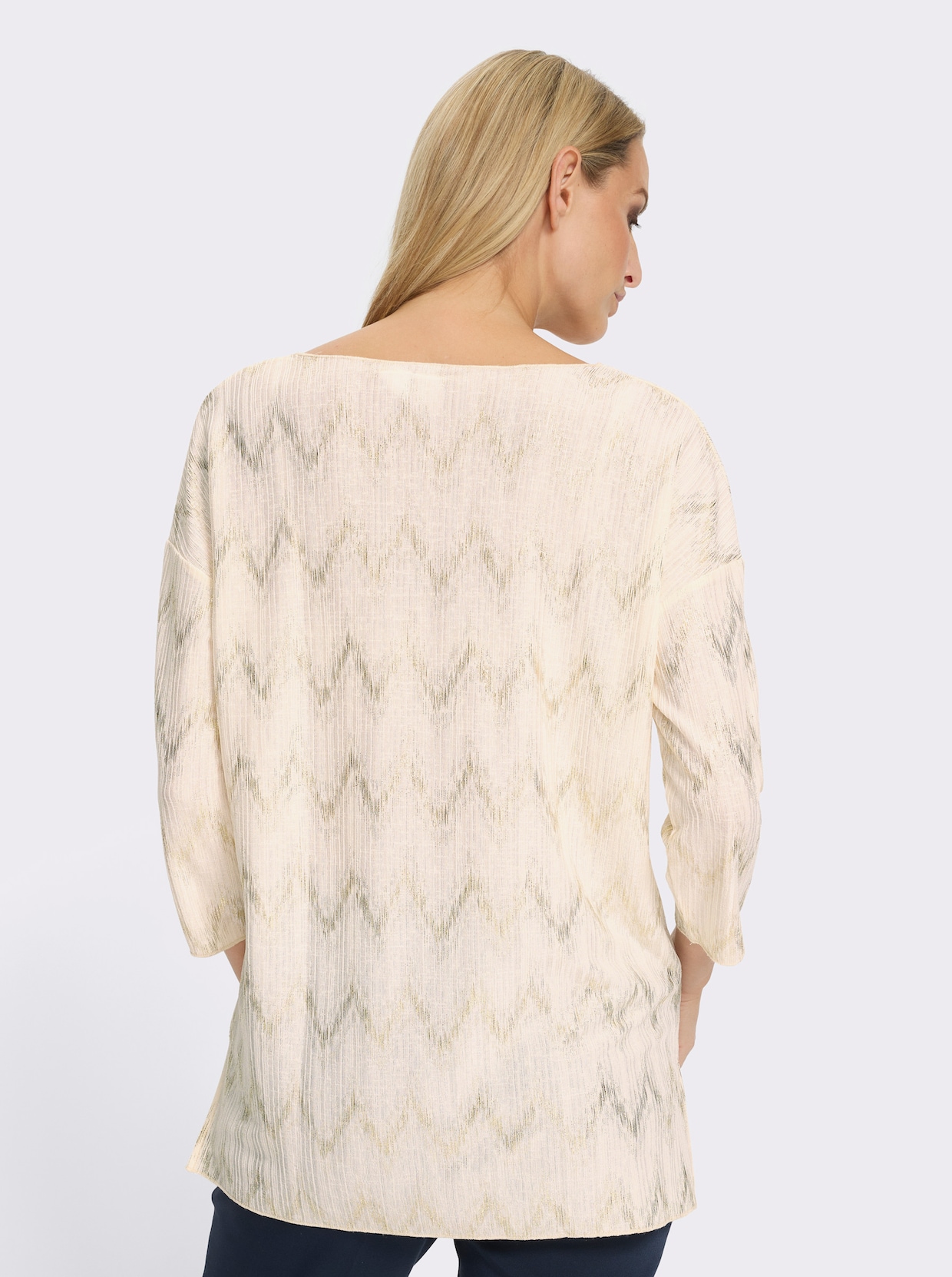 heine Tunikashirt - champagner-goldfarben-bedruckt