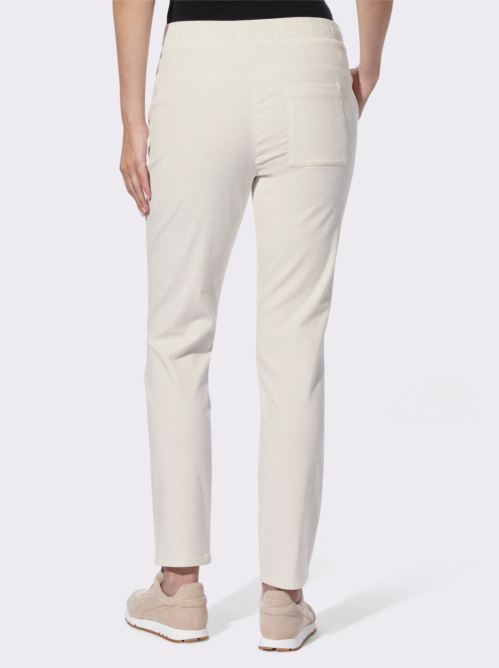 heine Jogg Pants in Feincord-Optik - ecru