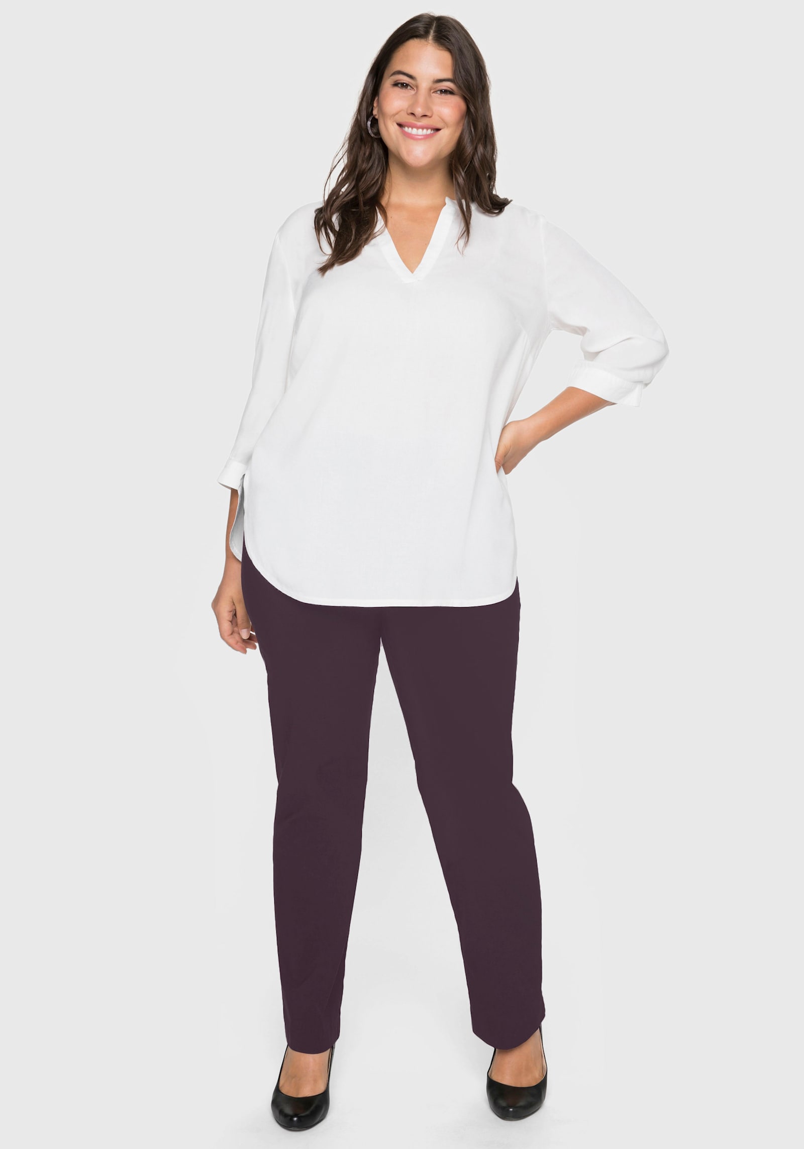 sheego Bengalinhose - aubergine