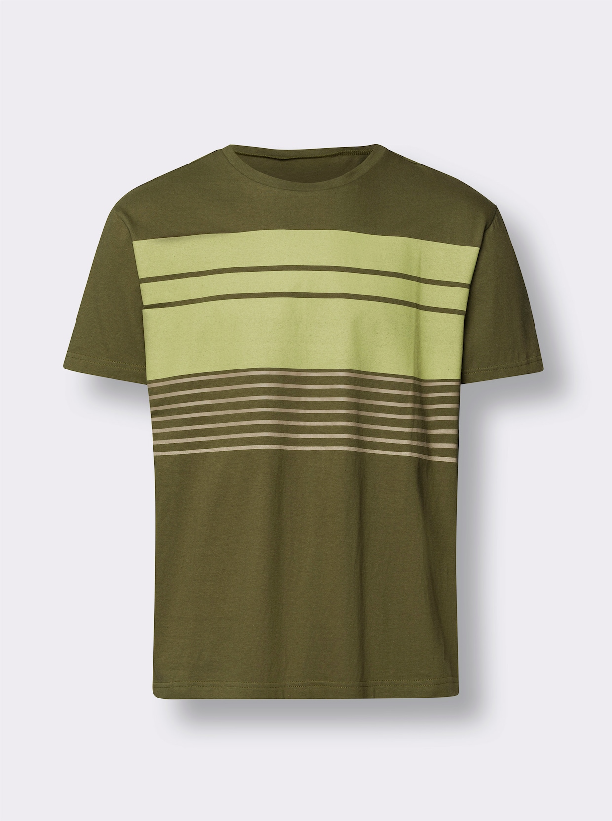 T-shirt - khaki-lindgrön