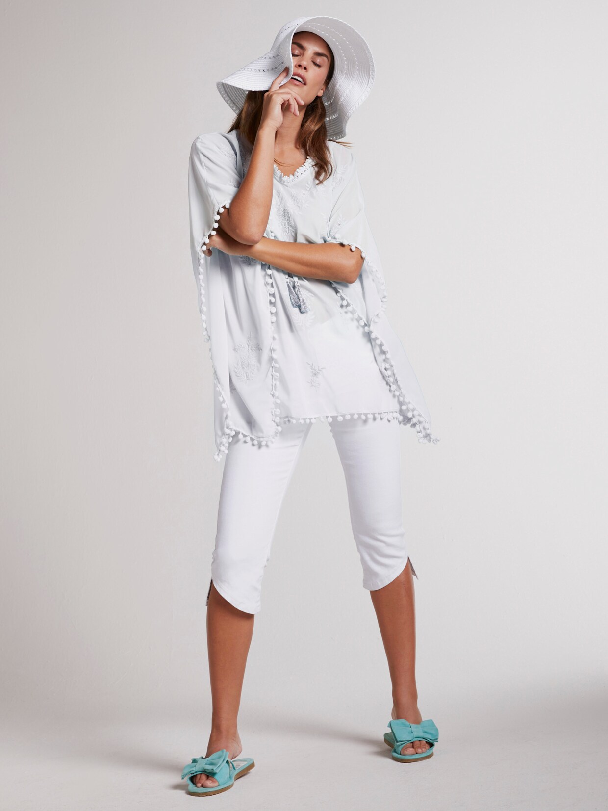 heine Capri-jeans - wit