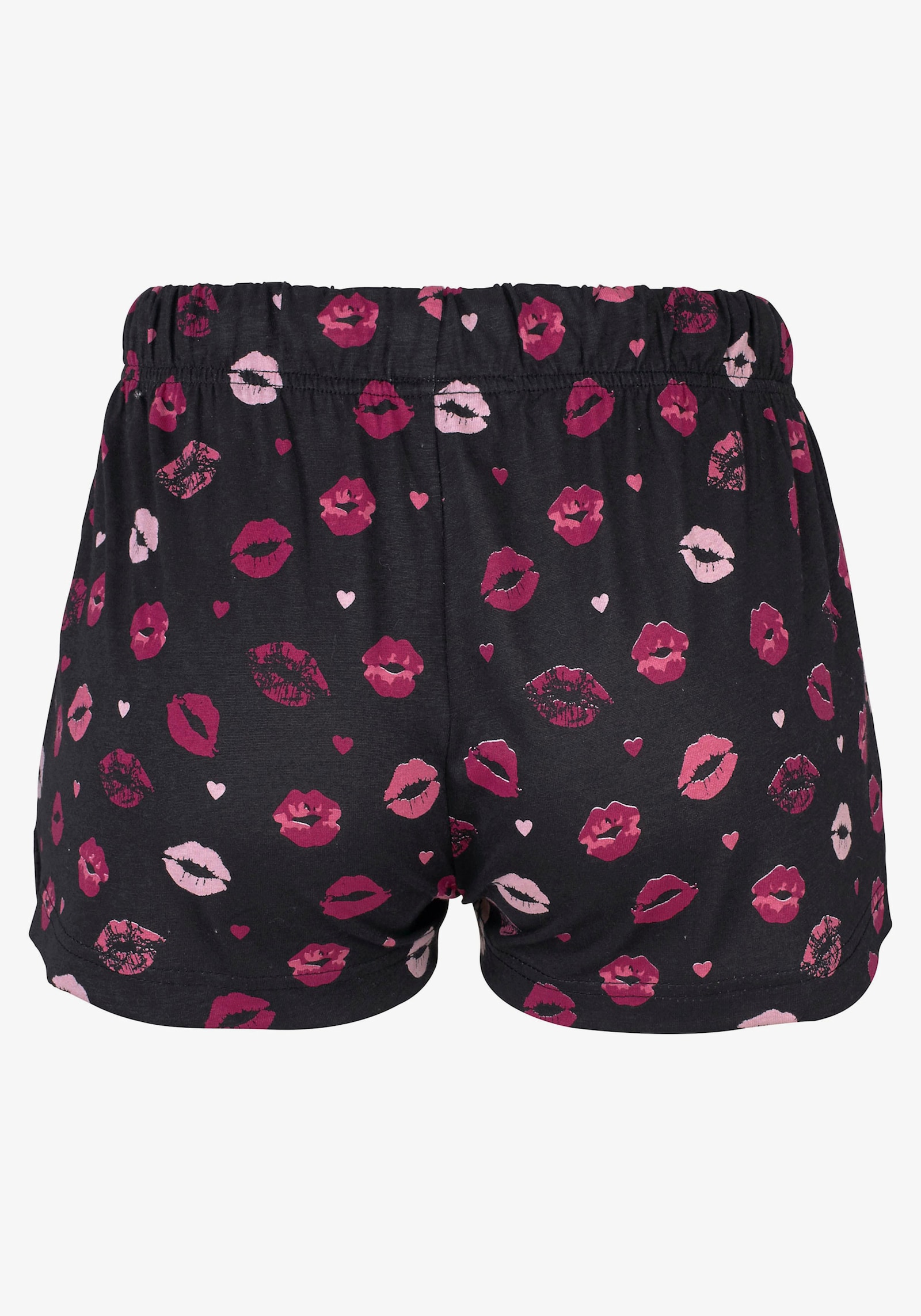 Vivance Dreams Pyjama - pink-schwarz-gemustert