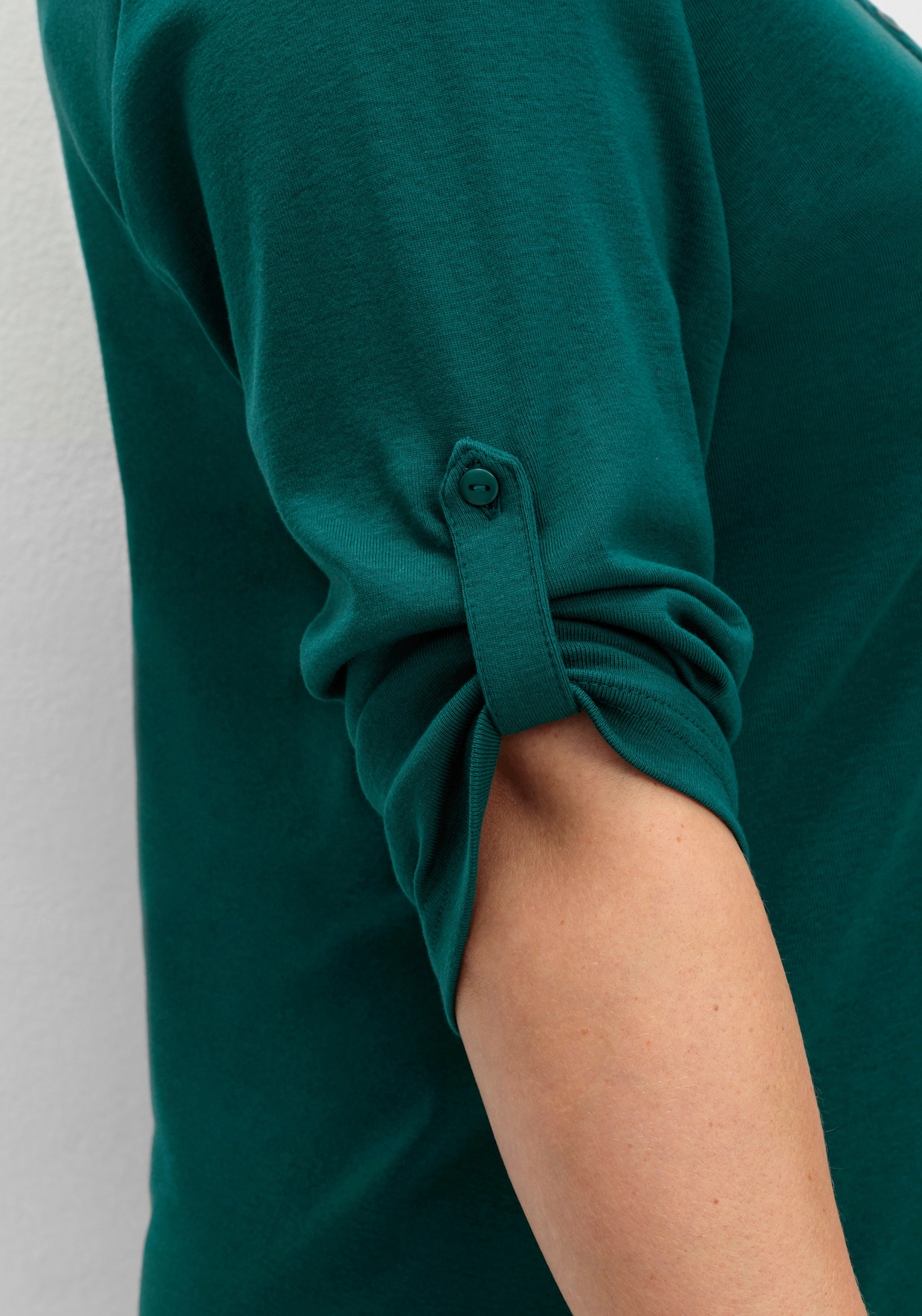sheego 3/4-Arm-Shirt - petrol