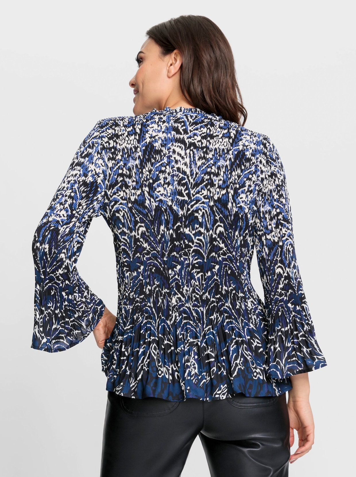 heine Blouse met print - marine/ecru geprint