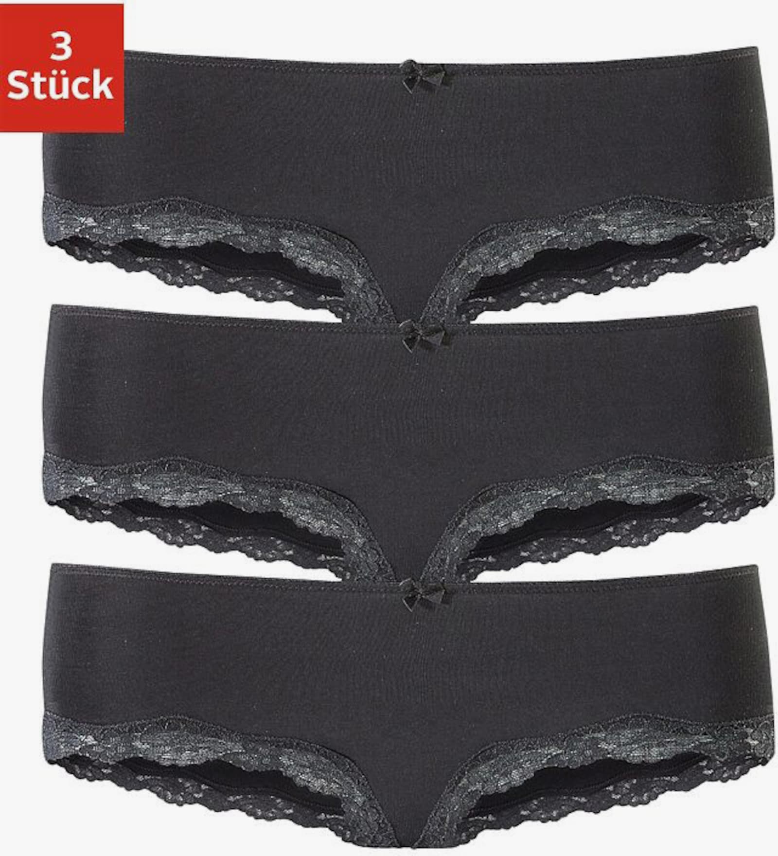 LASCANA Panty - schwarz