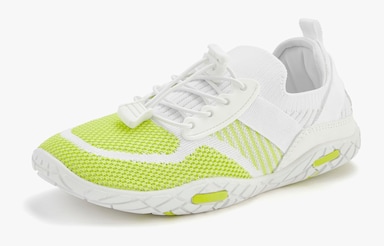LASCANA Sneaker - weiß/lime