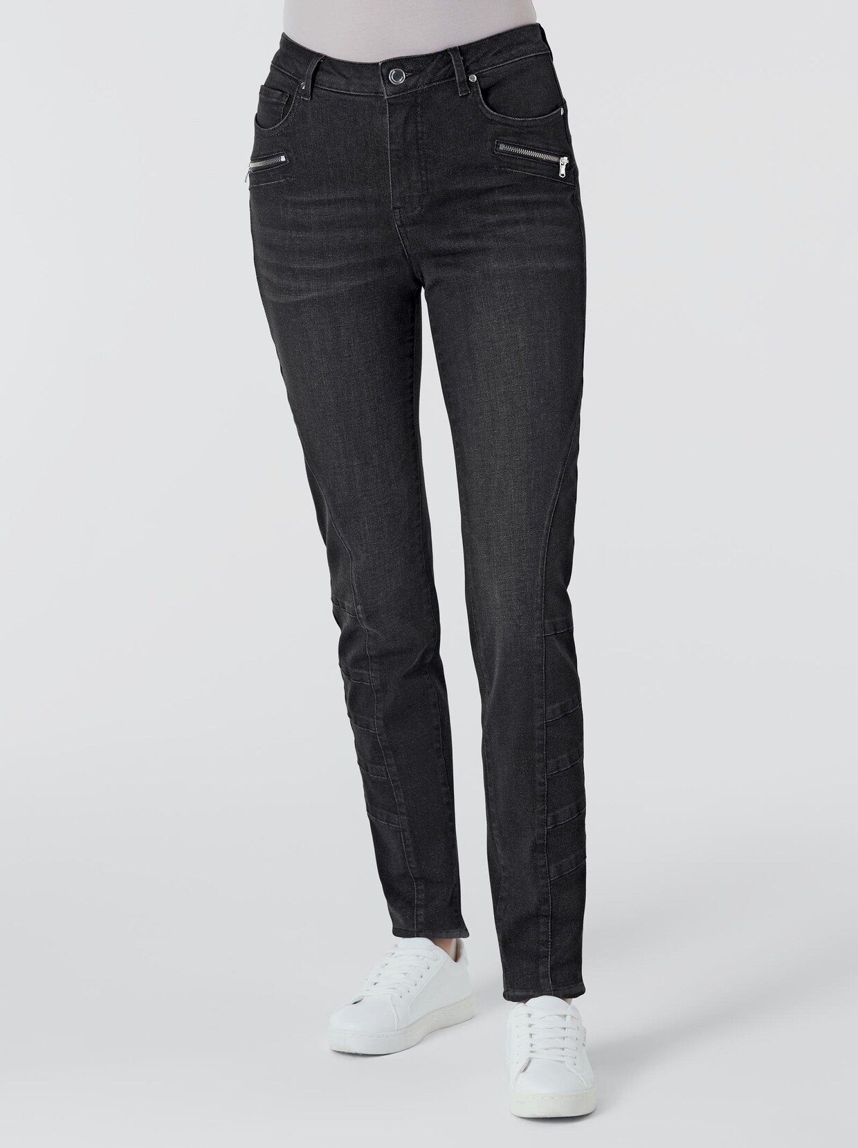 Creation L Premium Modal-Baumwoll-Jeans - black denim
