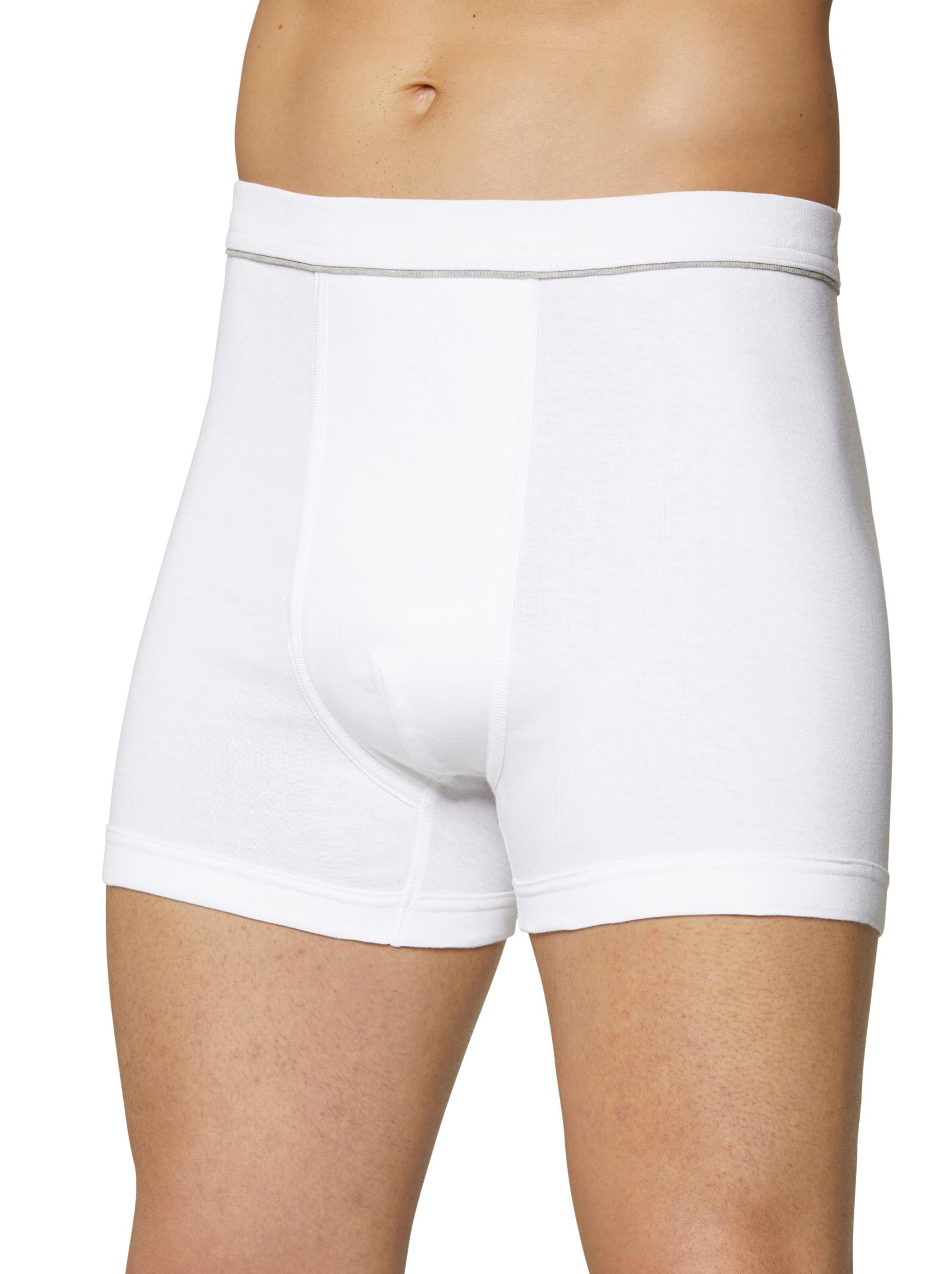 Schlüpfer - weiß + grau + blau