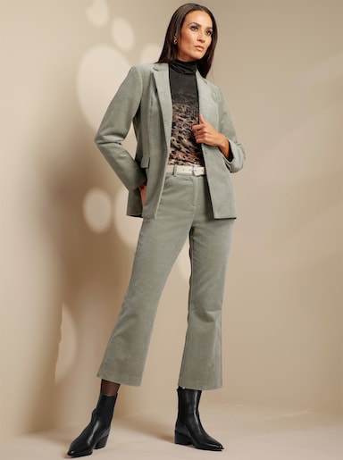 heine Anzug aus Cord - khaki