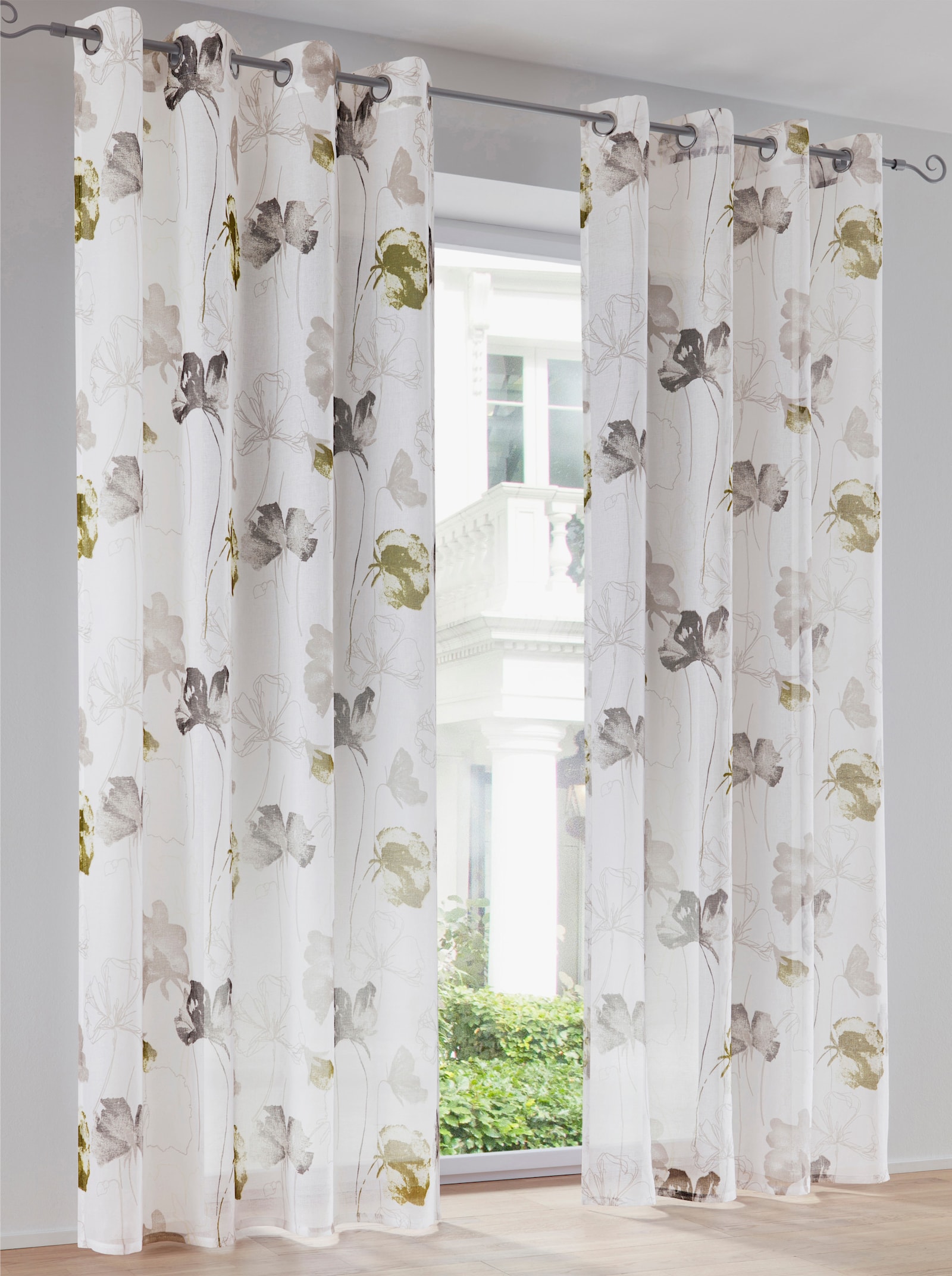 heine home Rideaux - blanc-vert