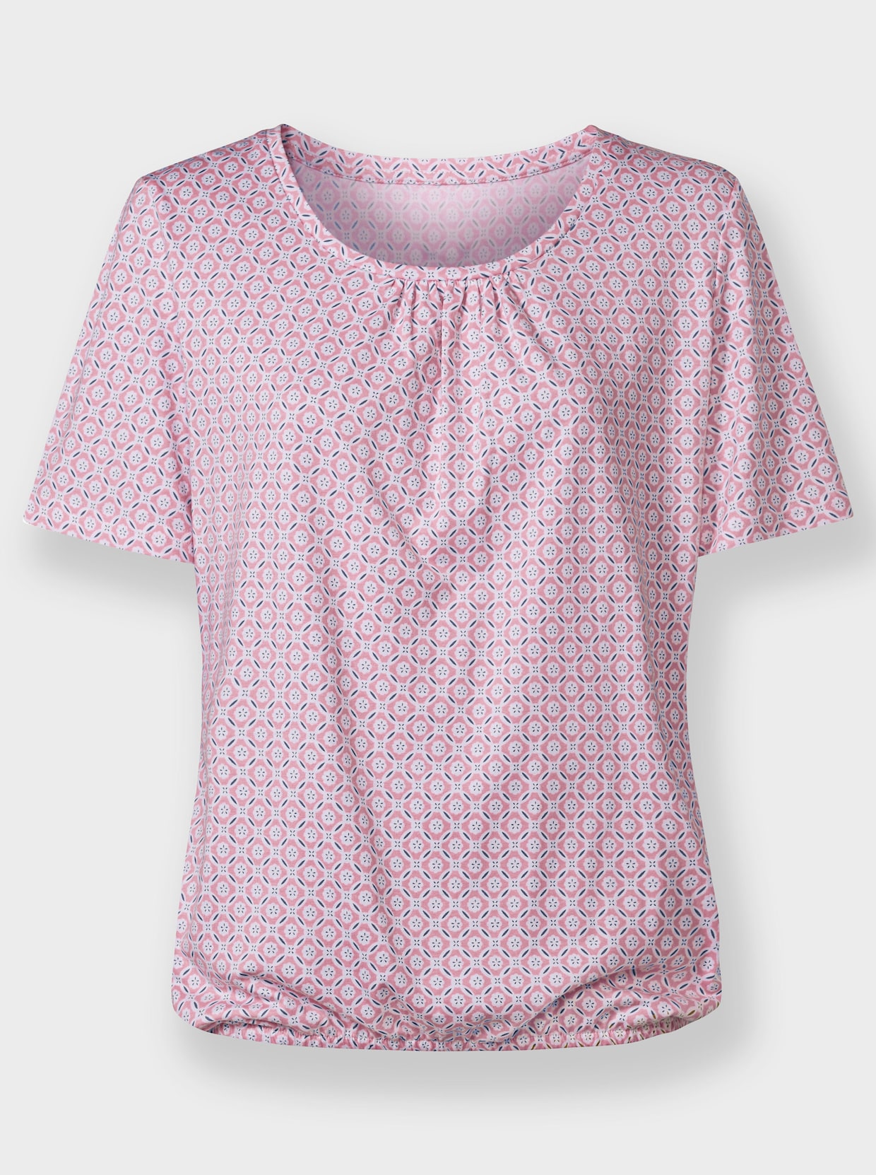 Shirt met korte mouwen - rozenkwarts bedrukt
