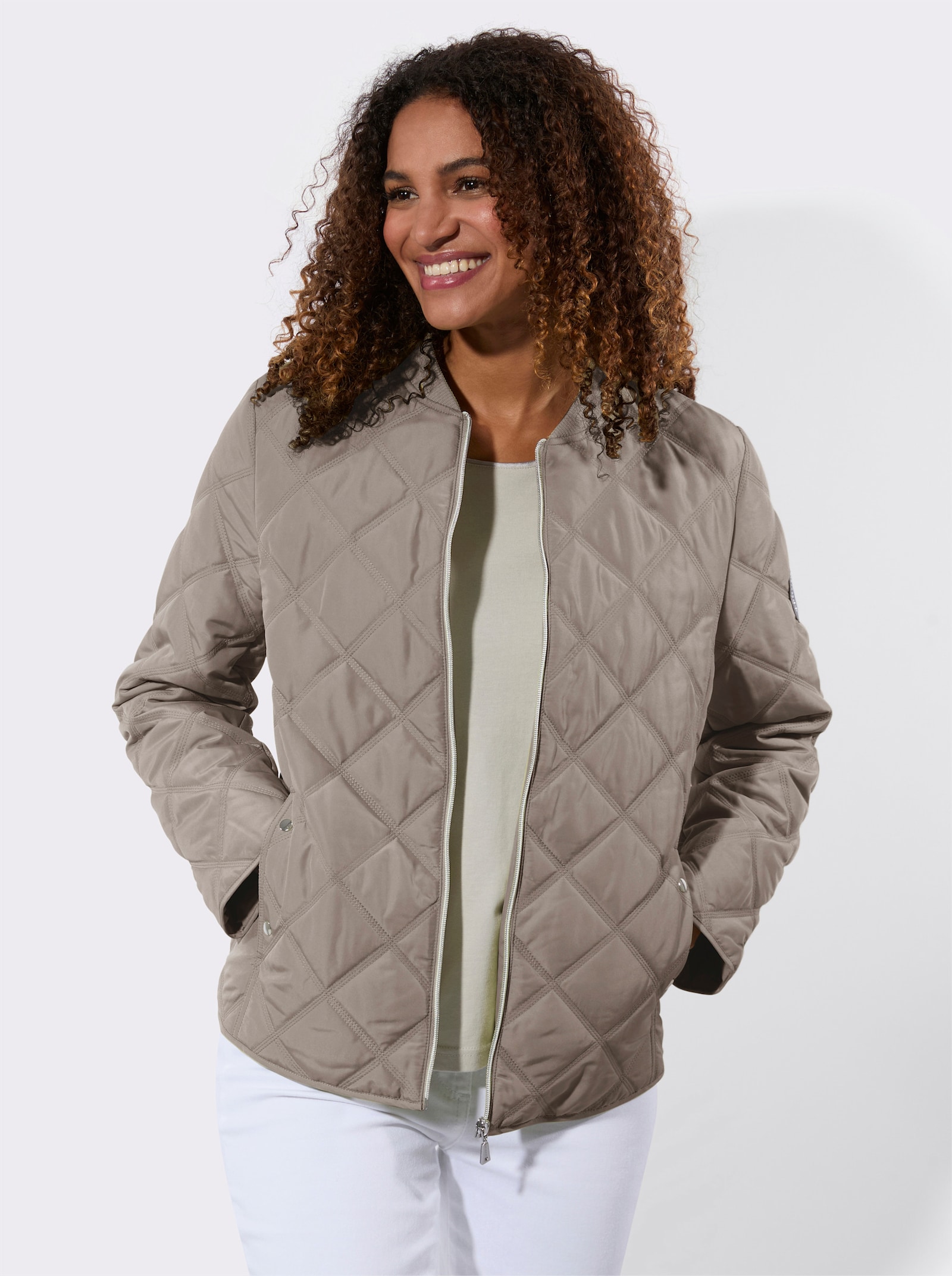Steppjacke - taupe