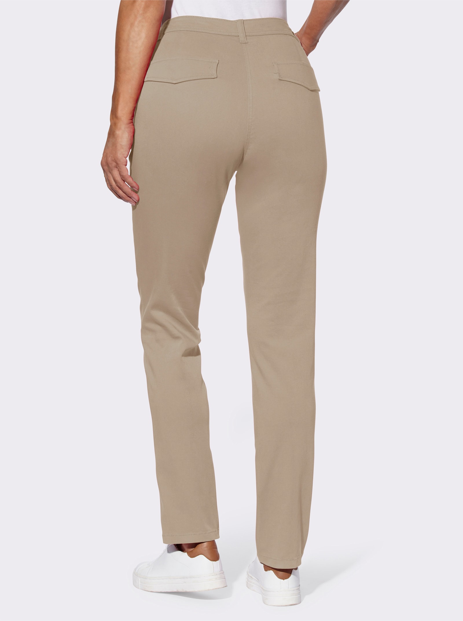 Džínsy zo streču - béžová