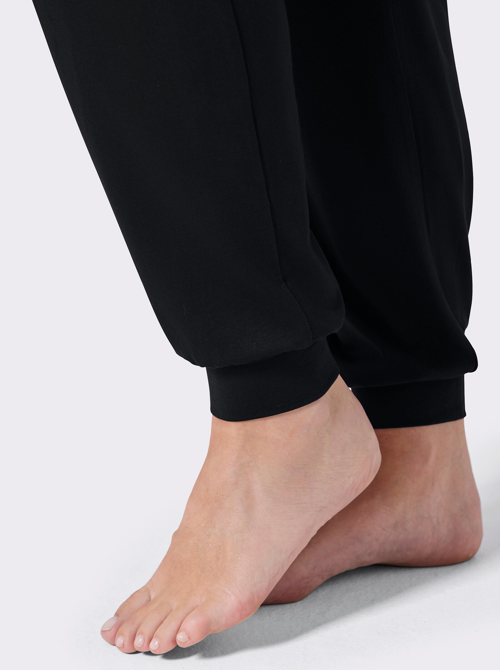 feel good Jogginghose aus Viskose-Mix - schwarz