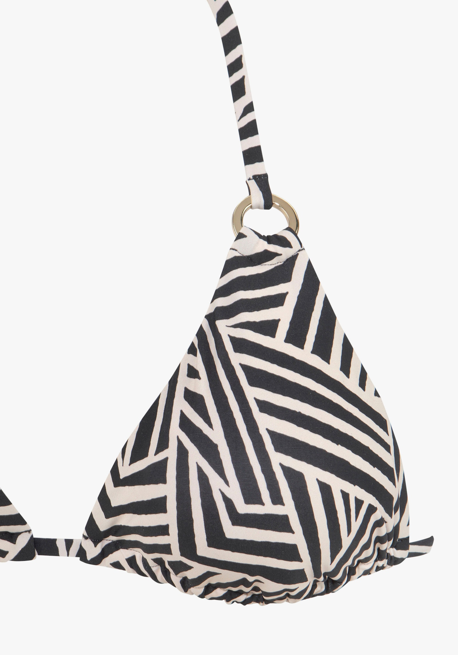 LASCANA Triangelbikinitop - zwart/crème