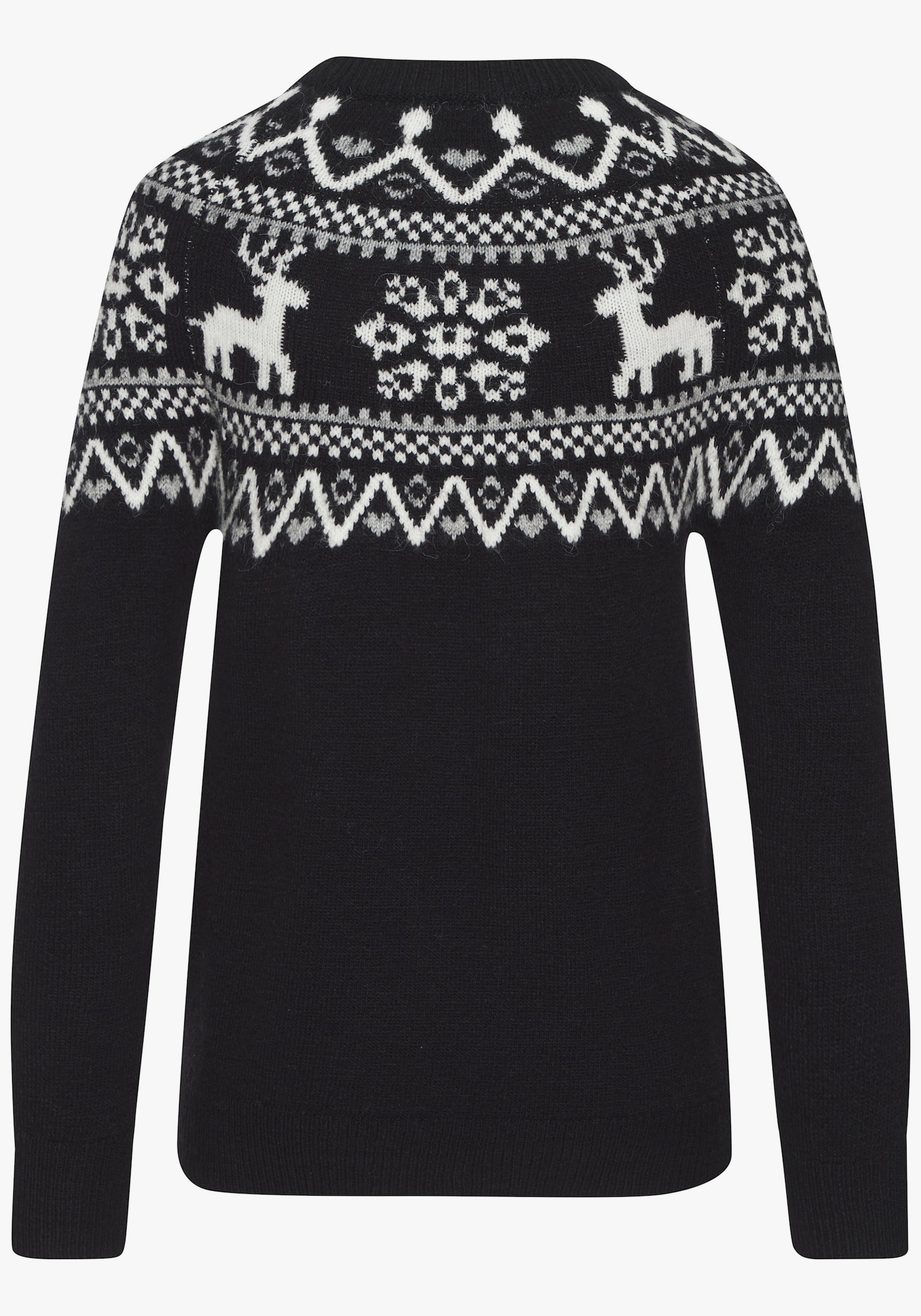 LASCANA Norwegerpullover - schwarz