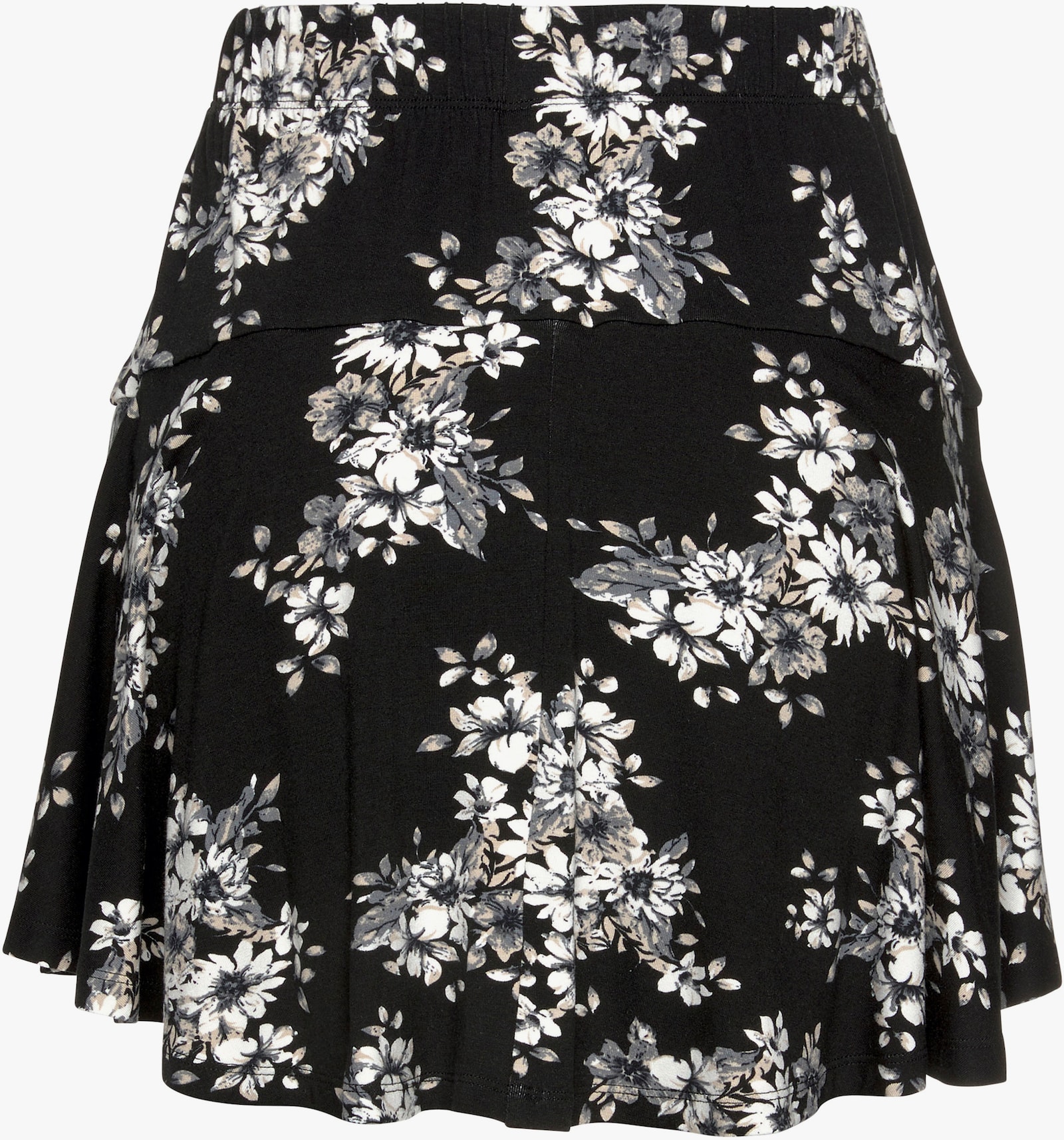 LASCANA Hosenrock - schwarz-creme-bedruckt