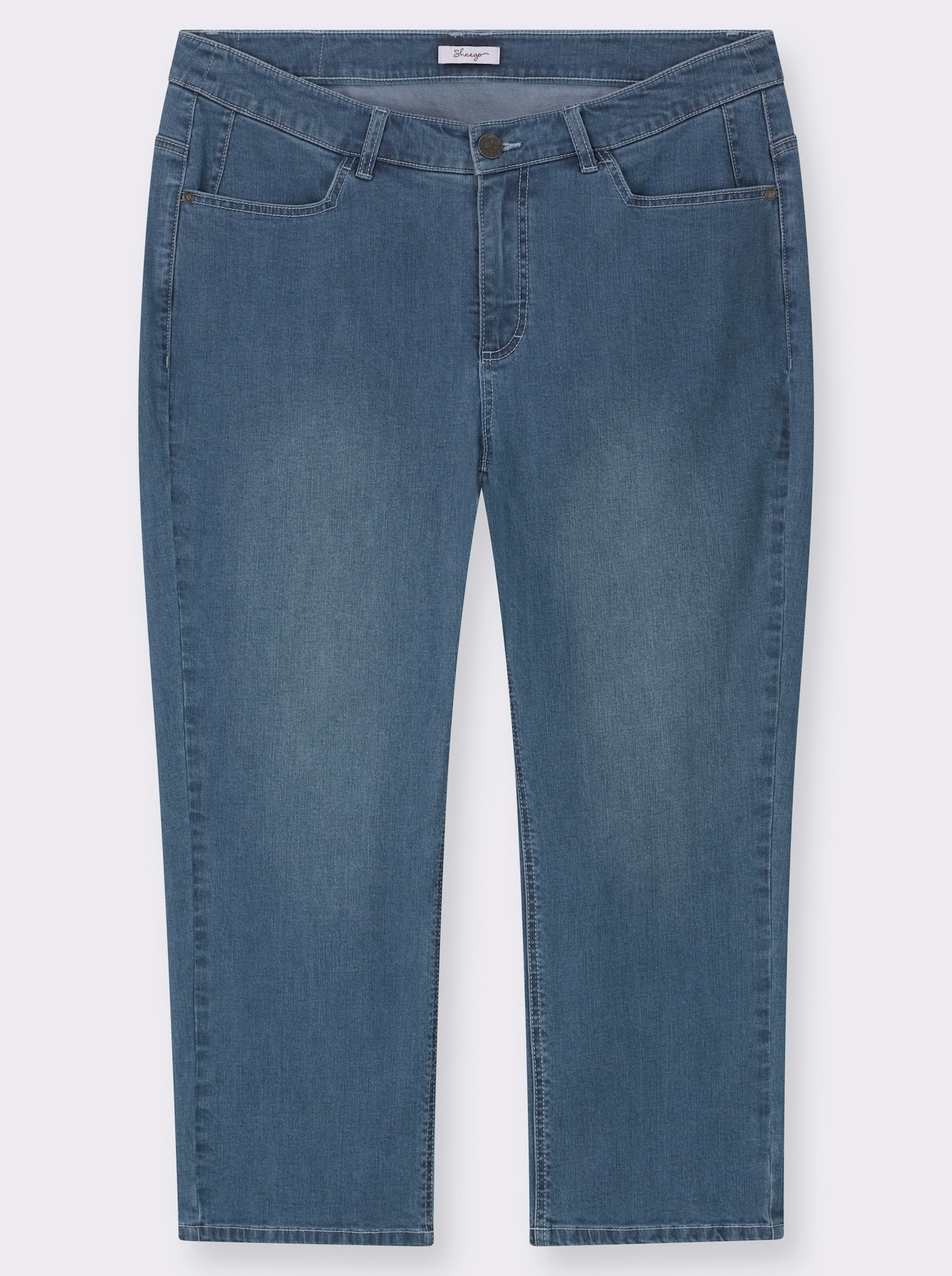 sheego Jeans met curvy snit VERENA - blue-bleached