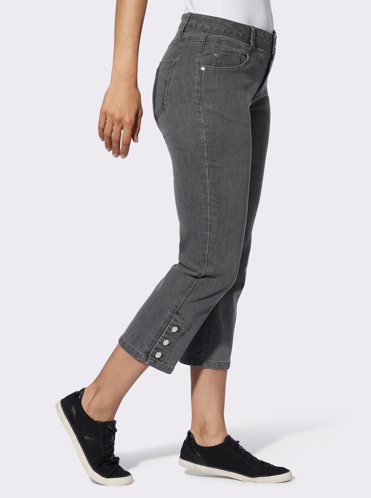Jean 7/8 - denim gris