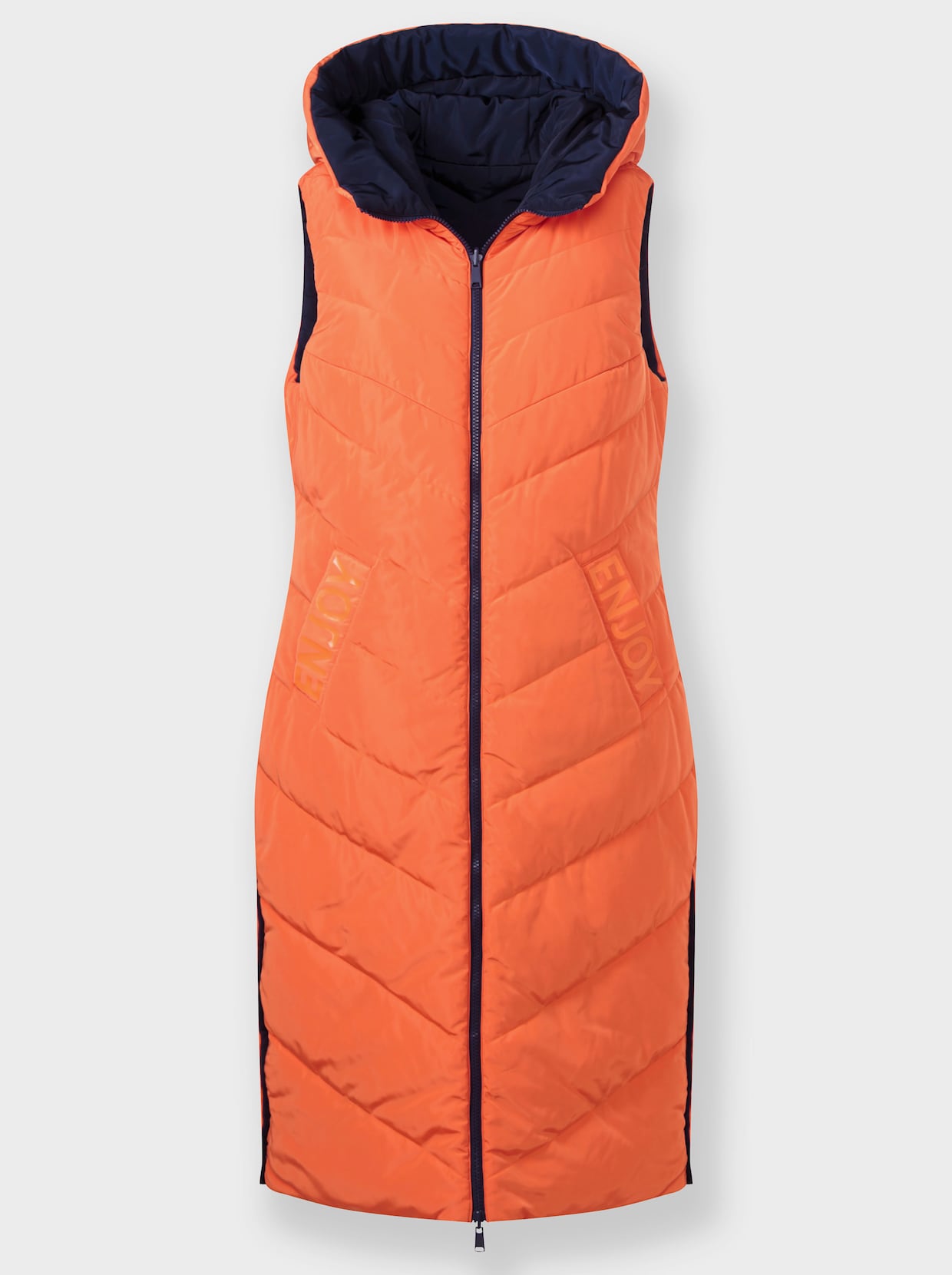 heine Keerbaar gilet - marine/oranje
