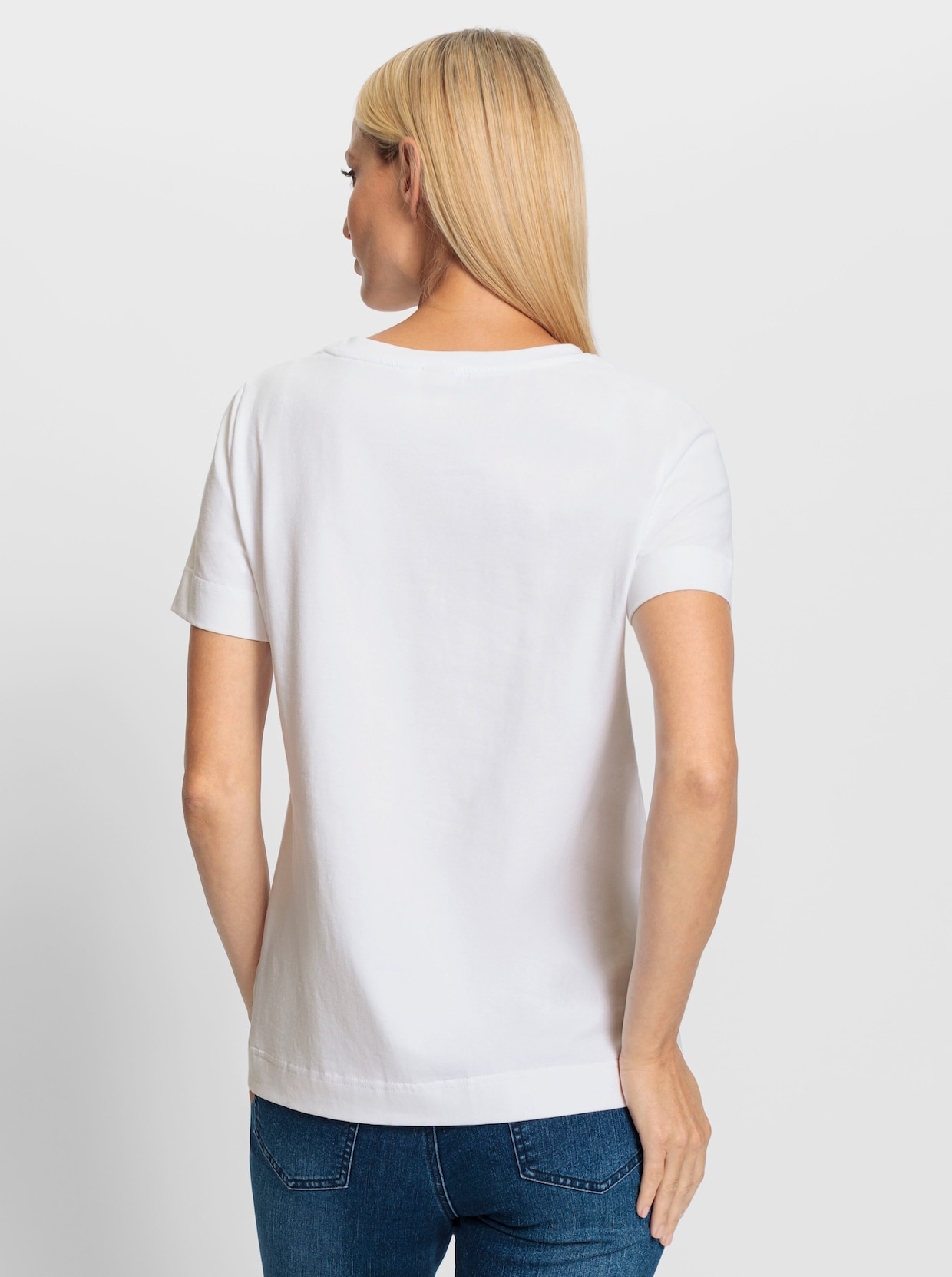 heine Shirt met ronde hals - wit