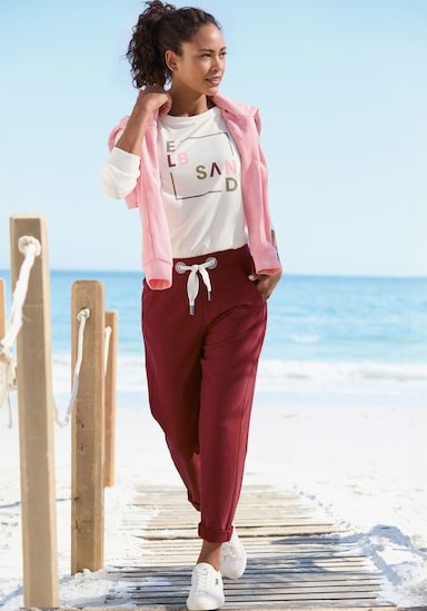 Elbsand Langarmshirt - weiß bedruckt