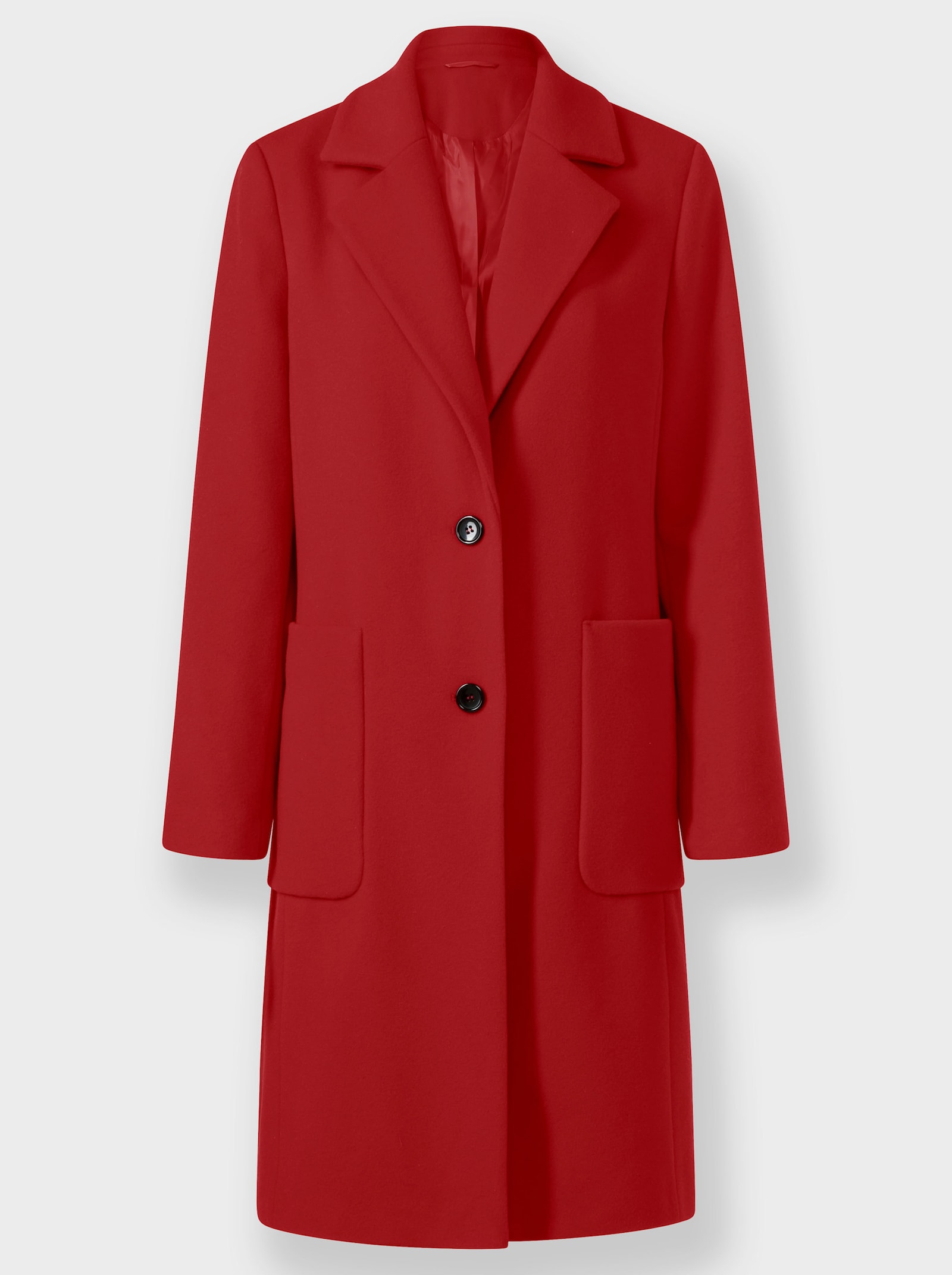 heine Manteau court, grandes poches - rouge