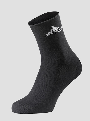wäschepur Socken - weiß + schwarz + steingrau