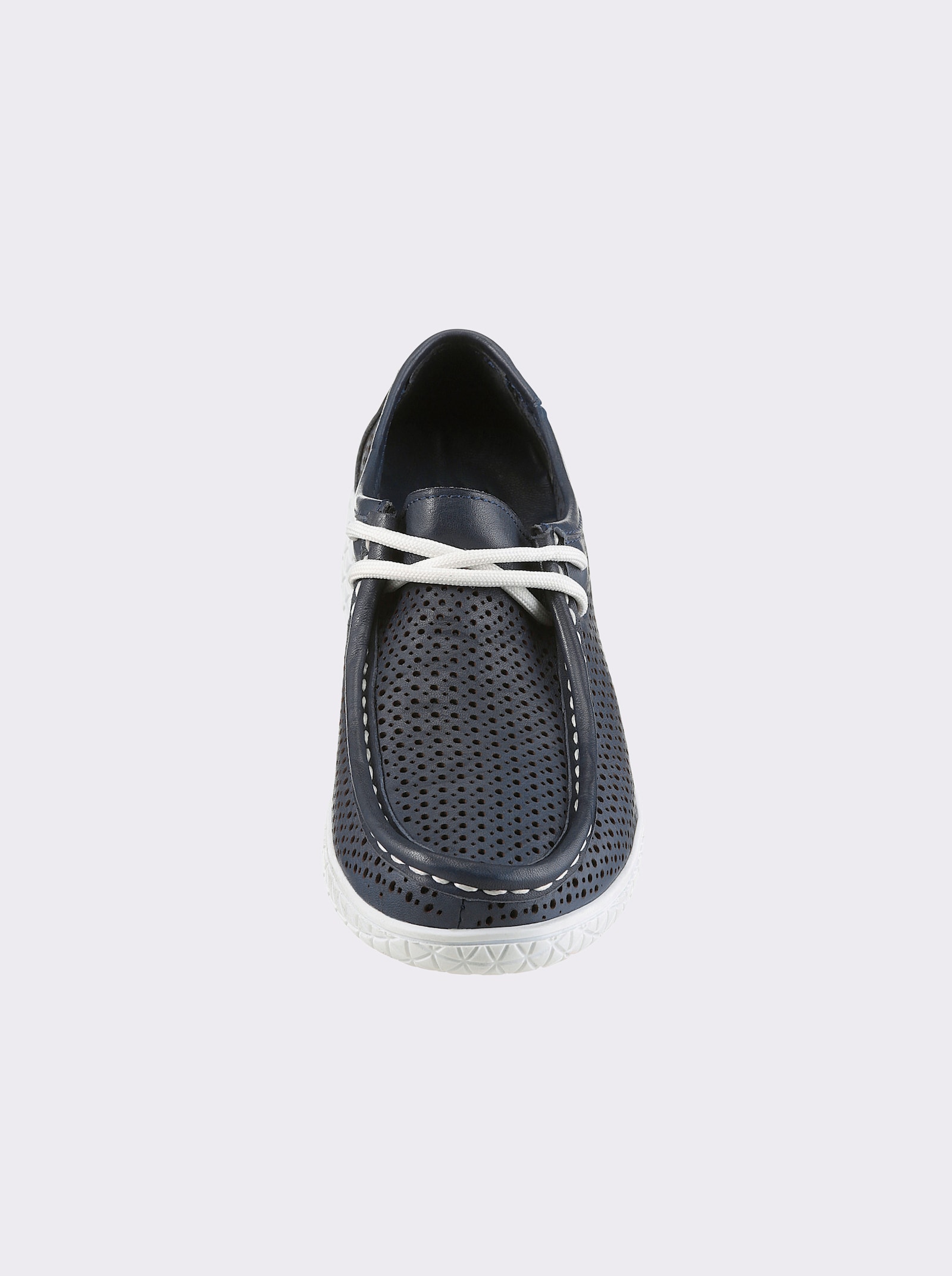 Gemini Veterschoen met verwisselbaar leren voetbed - donkerblauw