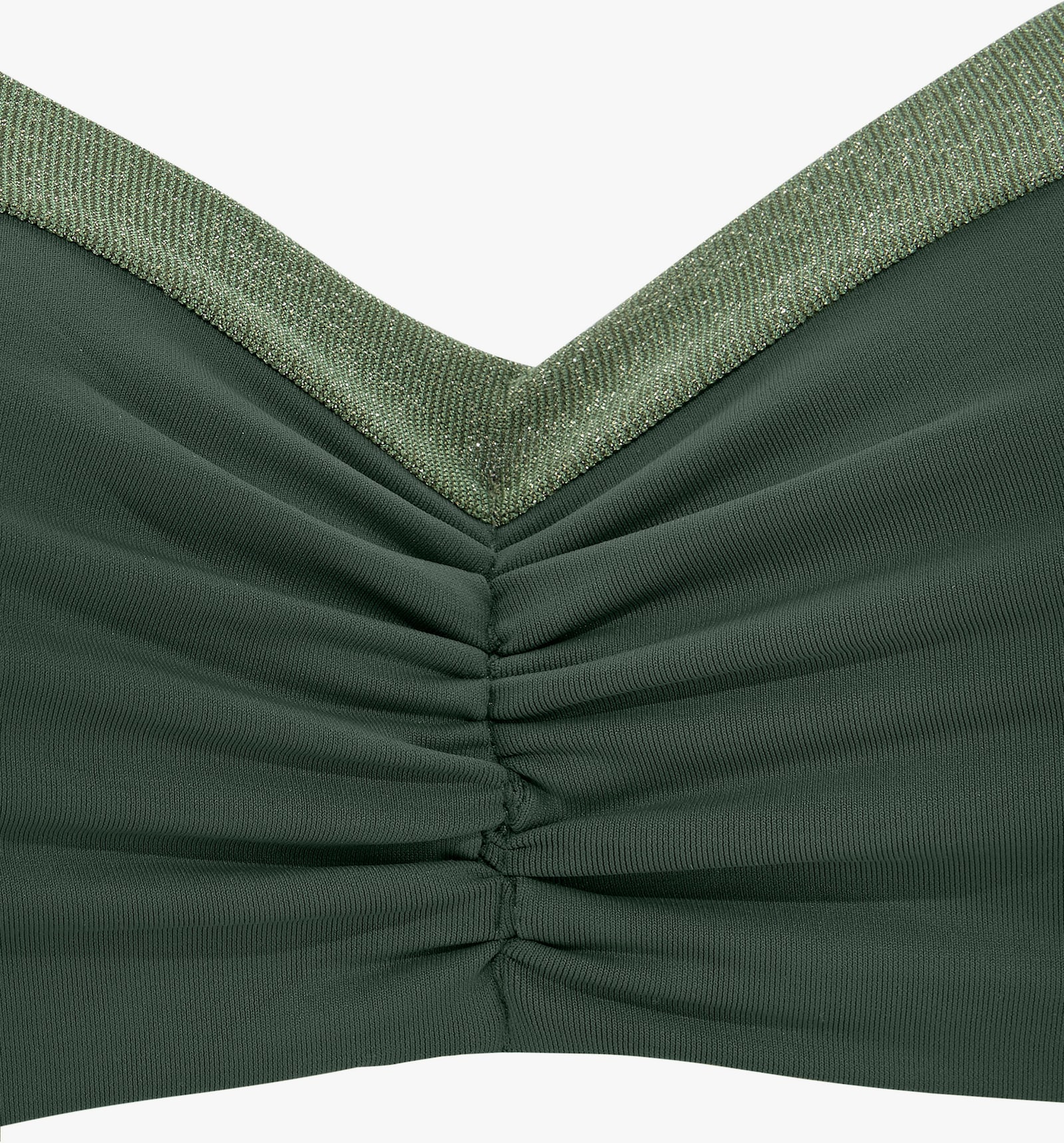 JETTE Bügel-Bandeau-Bikini - oliv