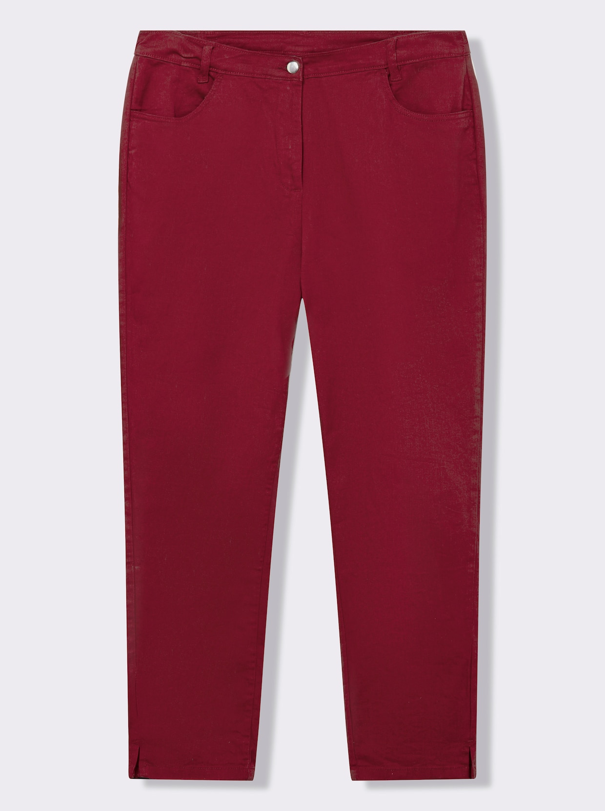 Jeans mit Stretch-Anteil - weinrot