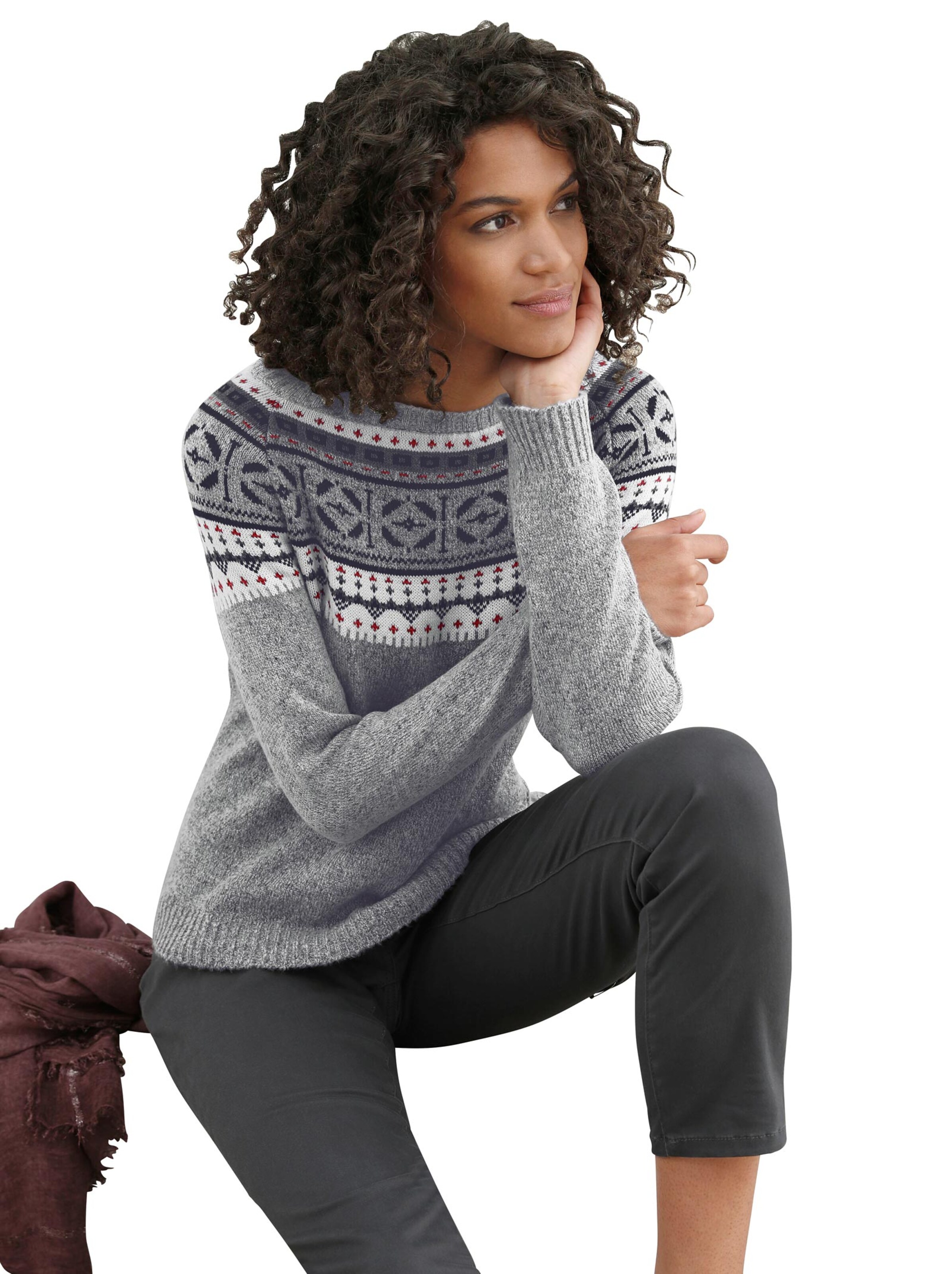 Pullover in grau-meliert | WITT WEIDEN