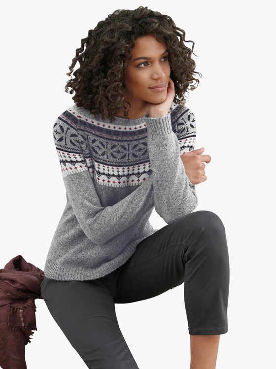 Pullover in grau-meliert | WITT WEIDEN