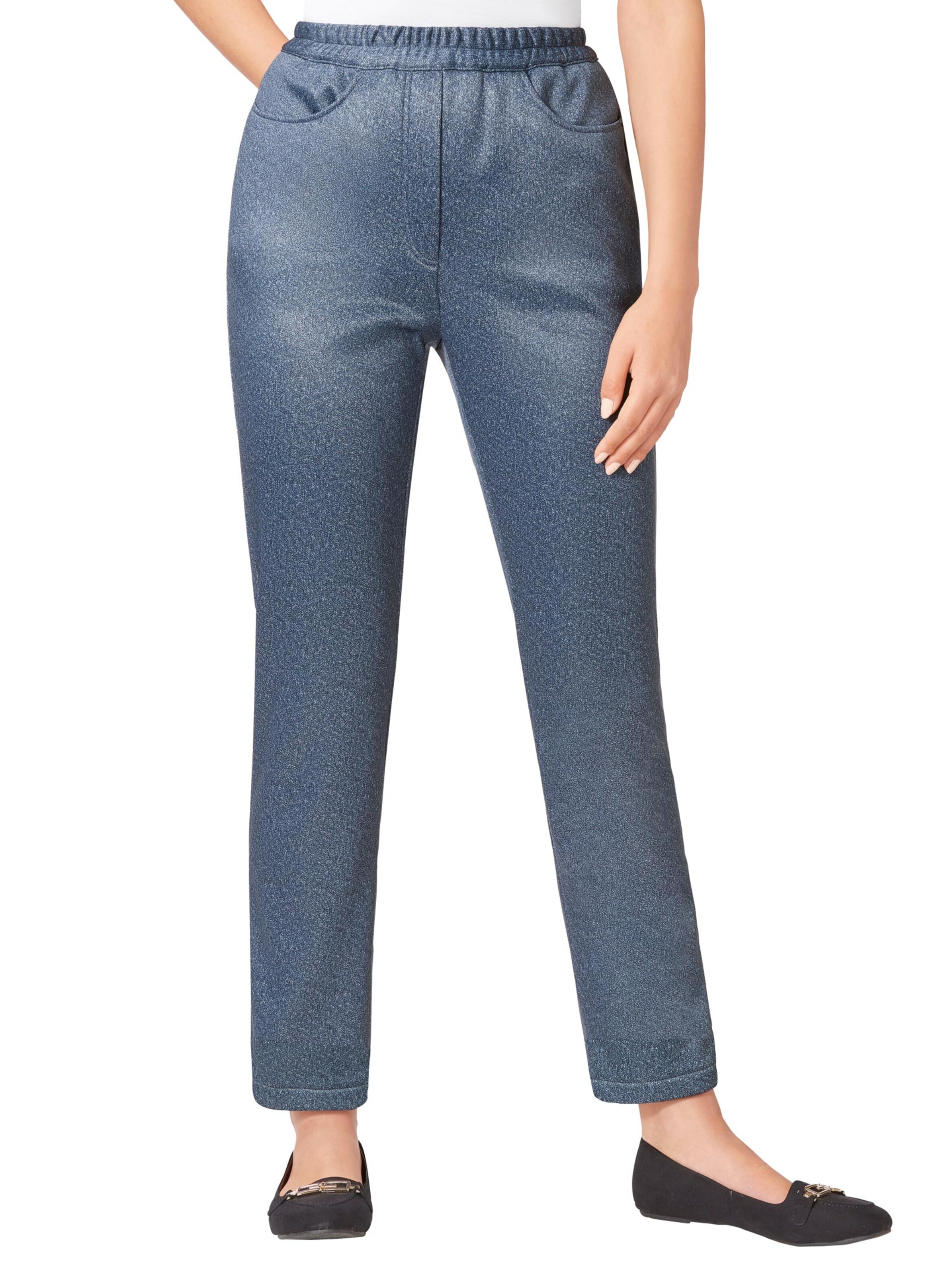 Softshell-Hose - blau-bedruckt