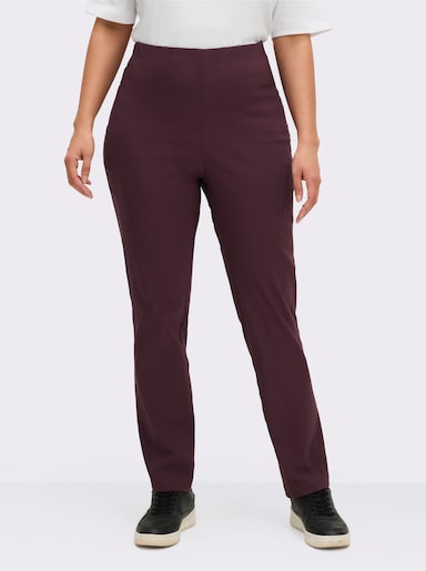 Stehmann Comfort line Hose mit Dehnbund, Viskose-Qualität - weinrot