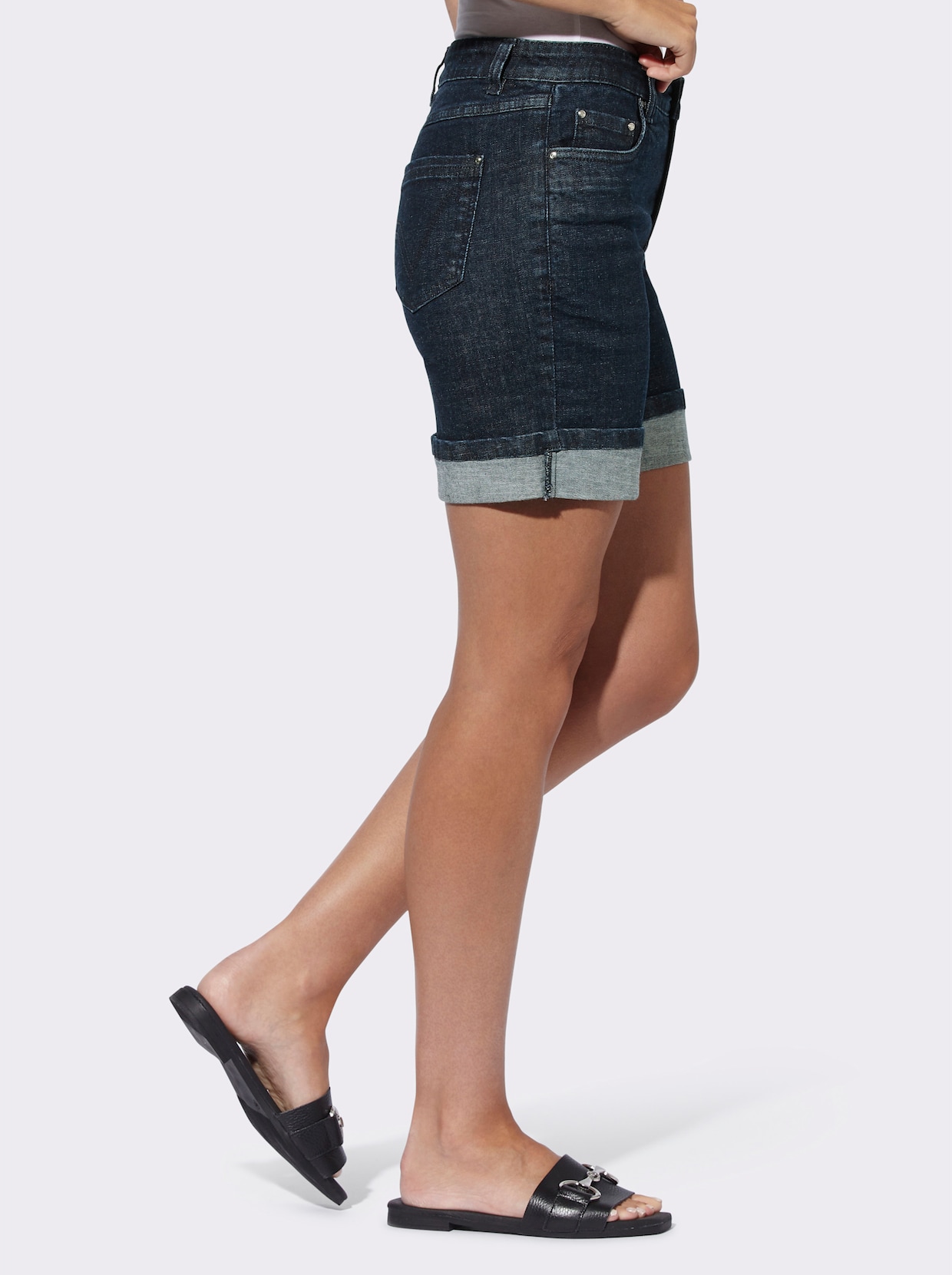 heine Short en jean - bleu foncé