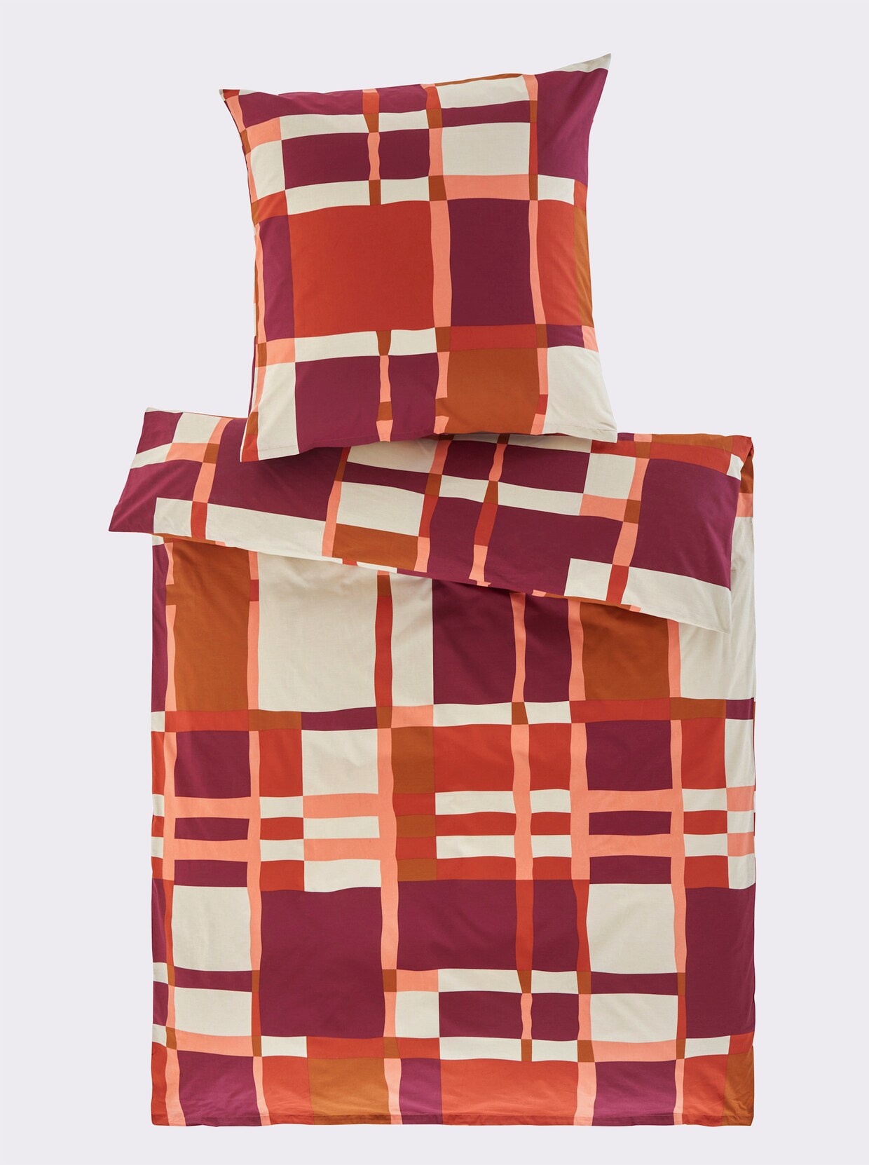 heine home Bedtextiel - cognac/zand bedrukt