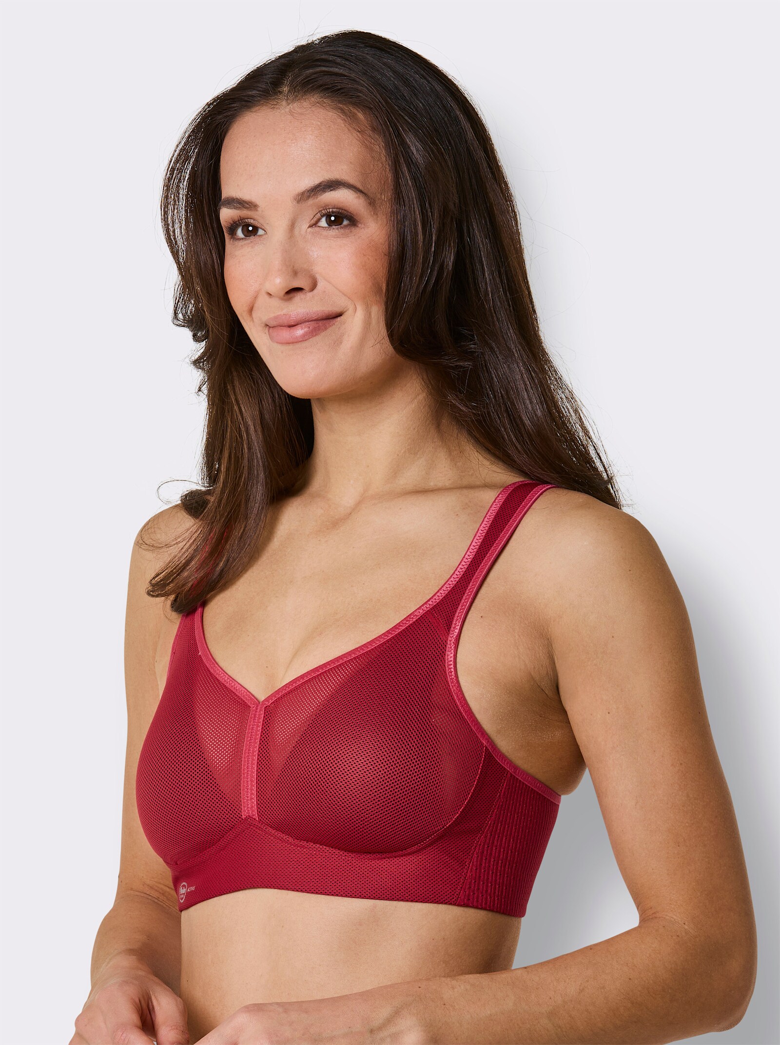 Anita Sport-BH ohne Bügel für starken Halt - rot